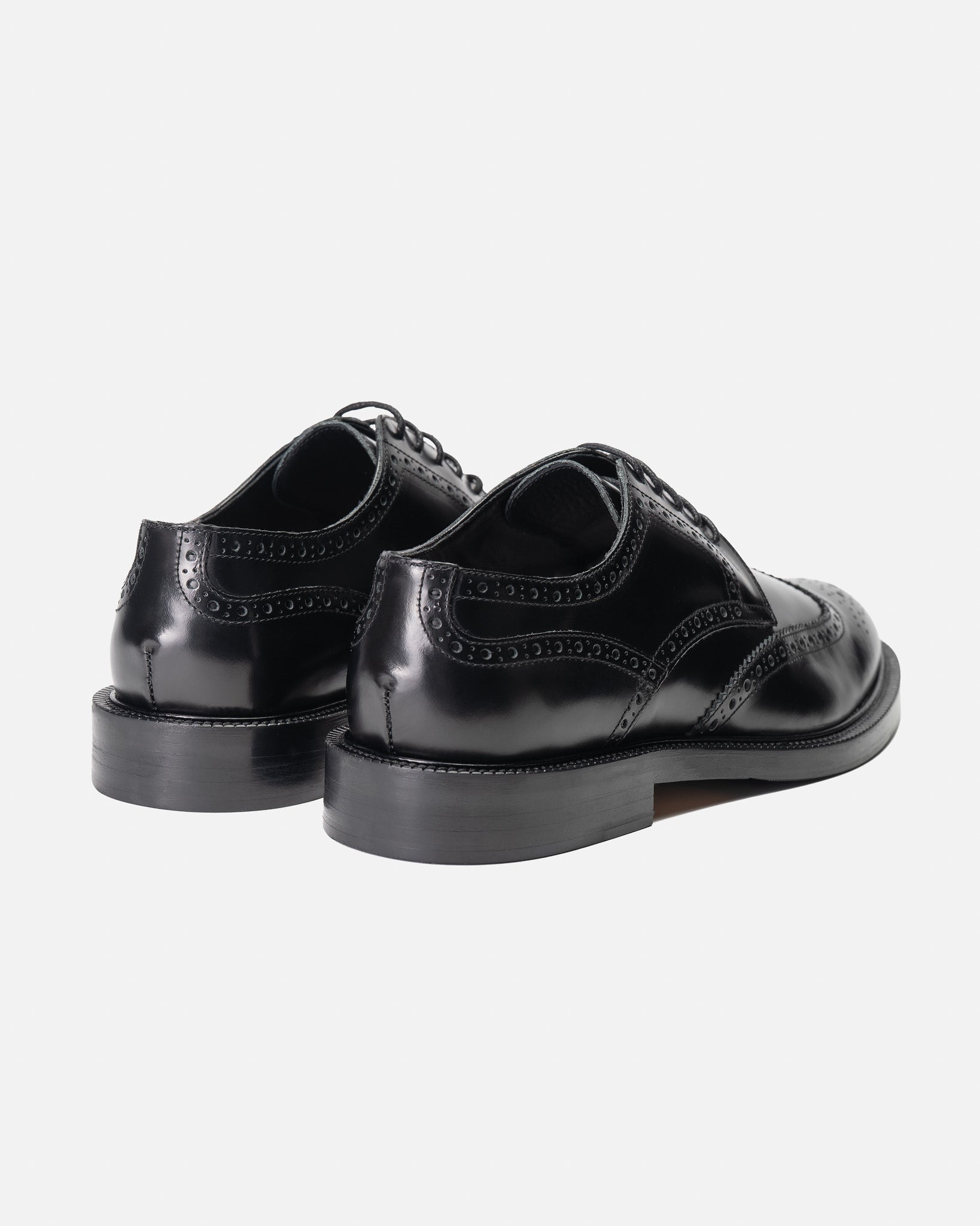 J.W.SAX MILANO Derby Brogue Nera Con Suola Mista