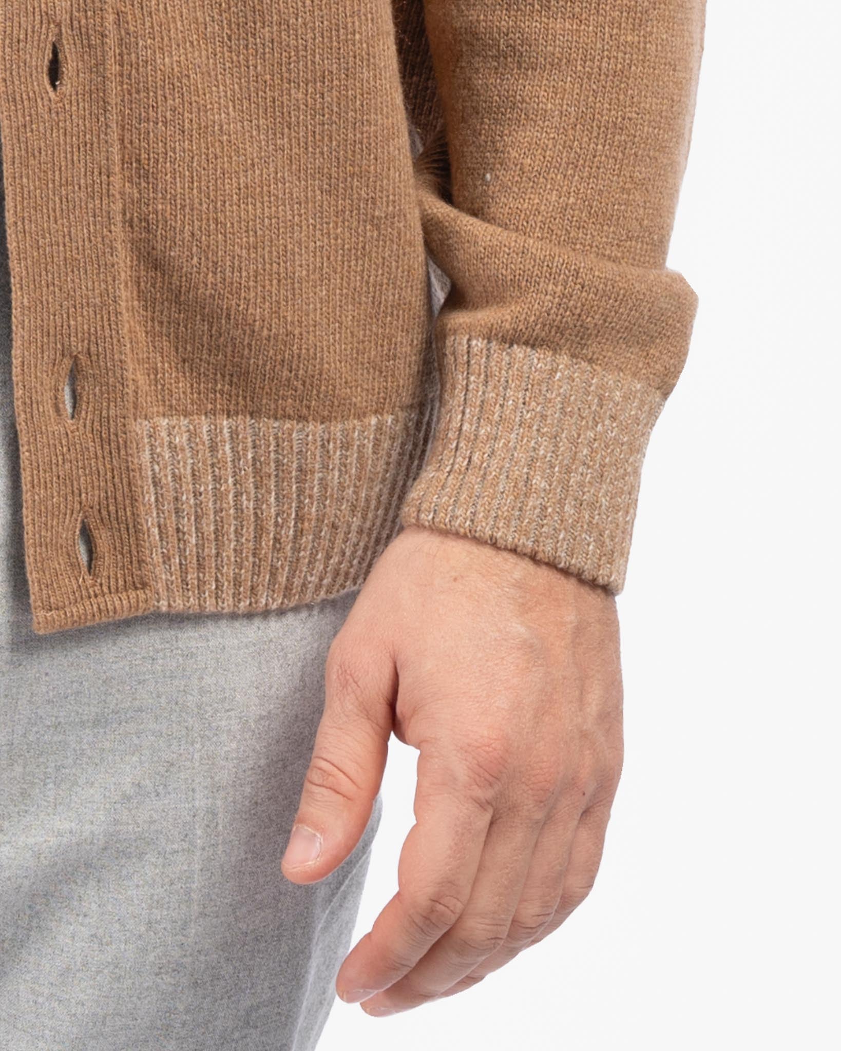 J.W.SAX MILANO Cardigan con Bottoni in Lana e Cashmere