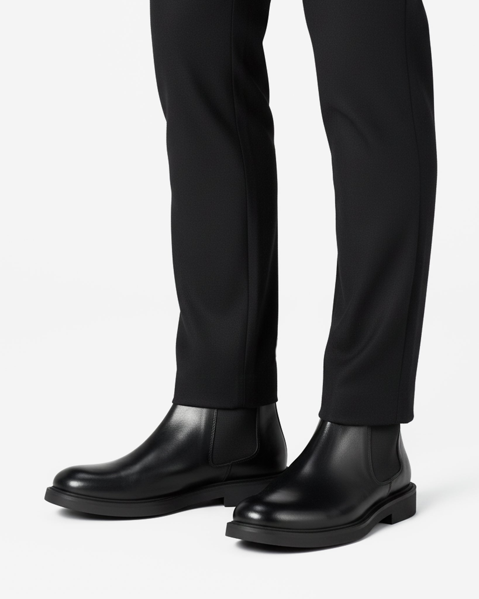 J.W.SAX MILANO Stivaletto Chelsea in Pelle di Bufalo Nera