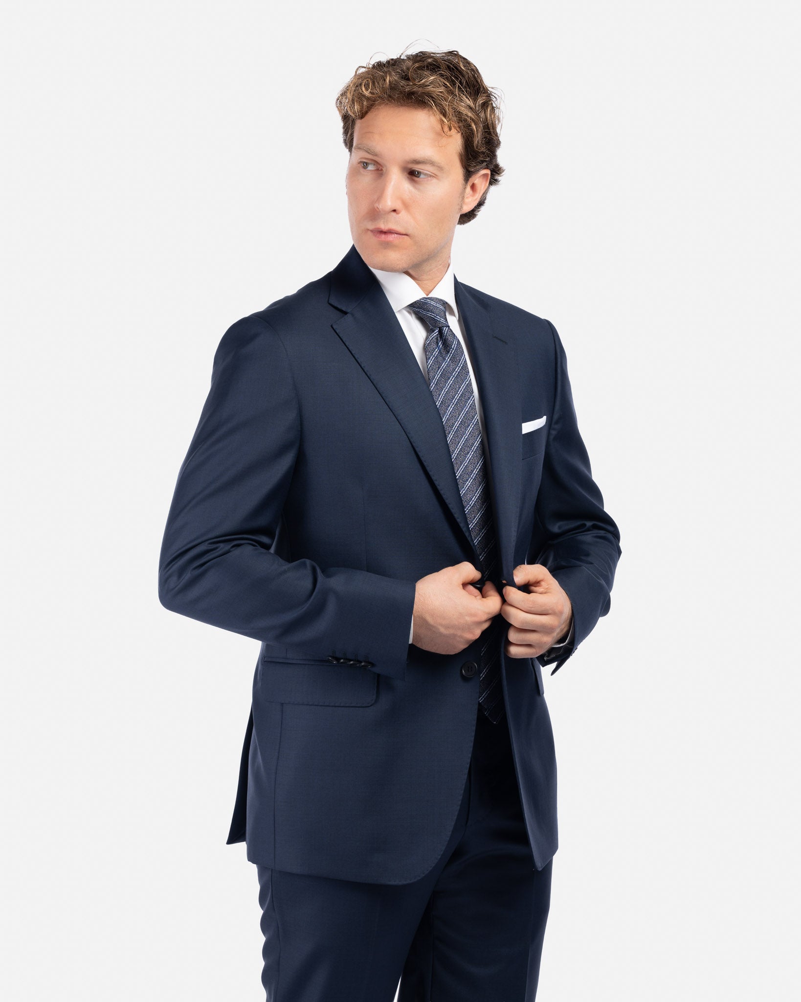 J.W.SAX MILANO Abito in Grisaglia Perennial Vitale Barberis Canonico All Season