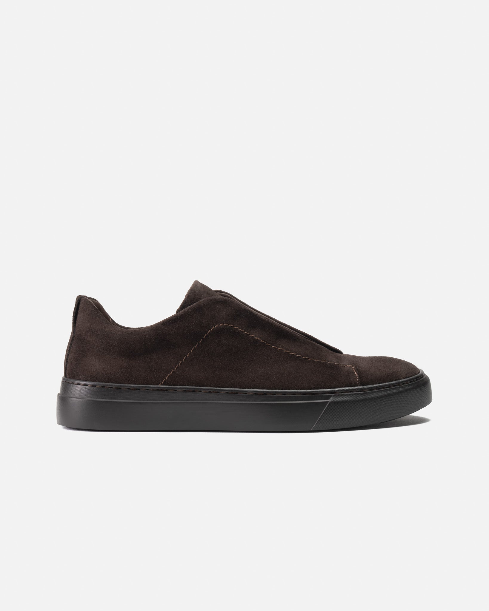 J.W.SAX MILANO Sneaker Slip On in Camoscio Testa di Moro