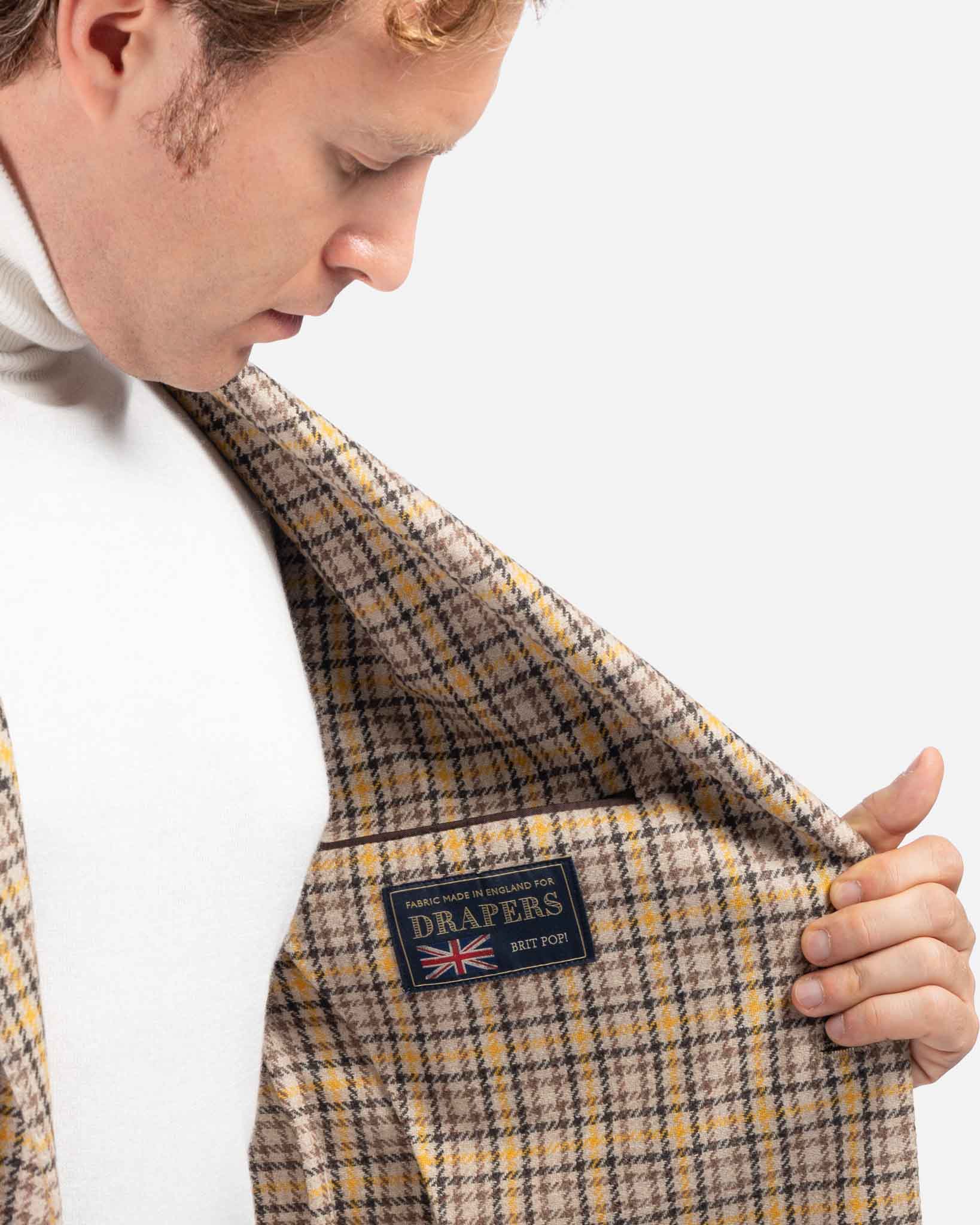 J.W.SAX MILANO Giacca Sartoriale a Quadri