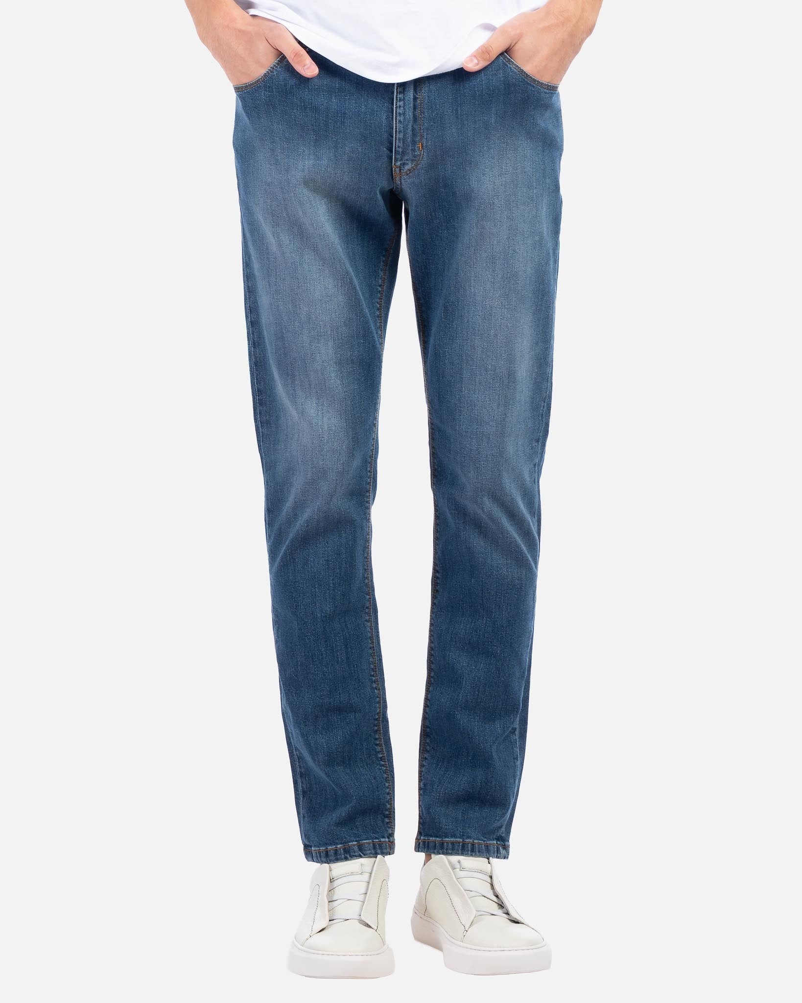 J.W.SAX MILANO Jeans Slim Fit Lavaggio Medio