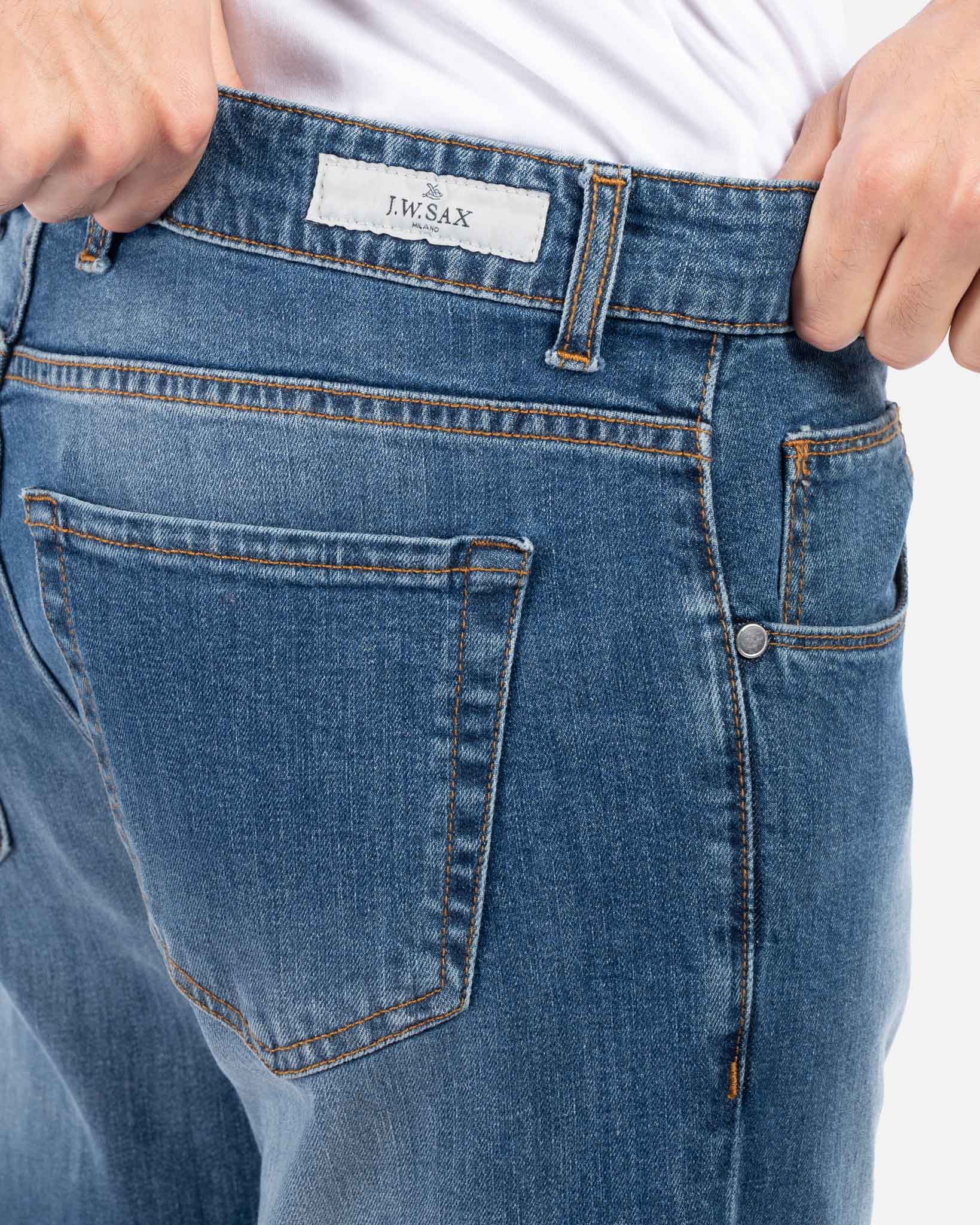 J.W.SAX MILANO Jeans Slim Fit Lavaggio Medio