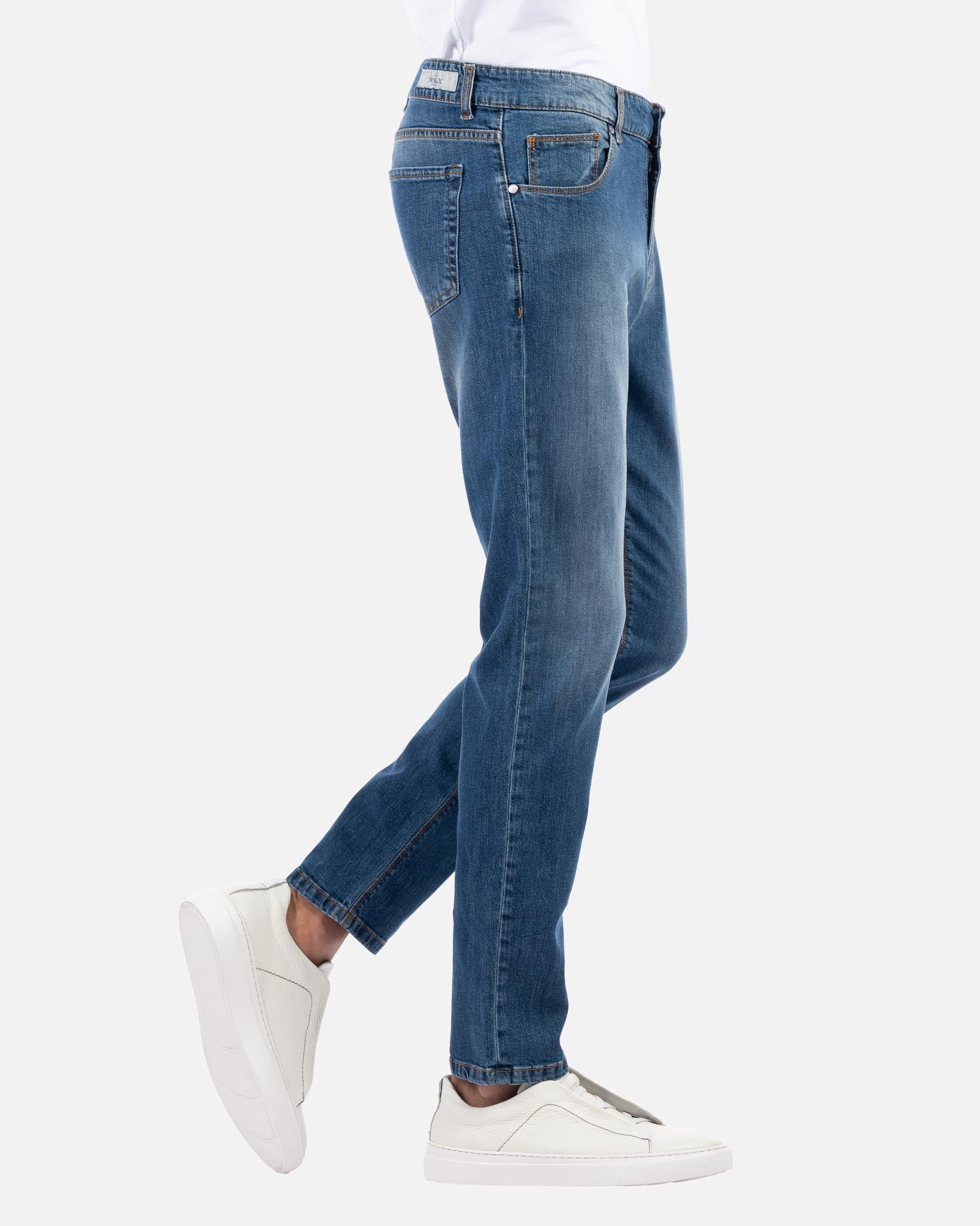 J.W.SAX MILANO Jeans Slim Fit Lavaggio Medio