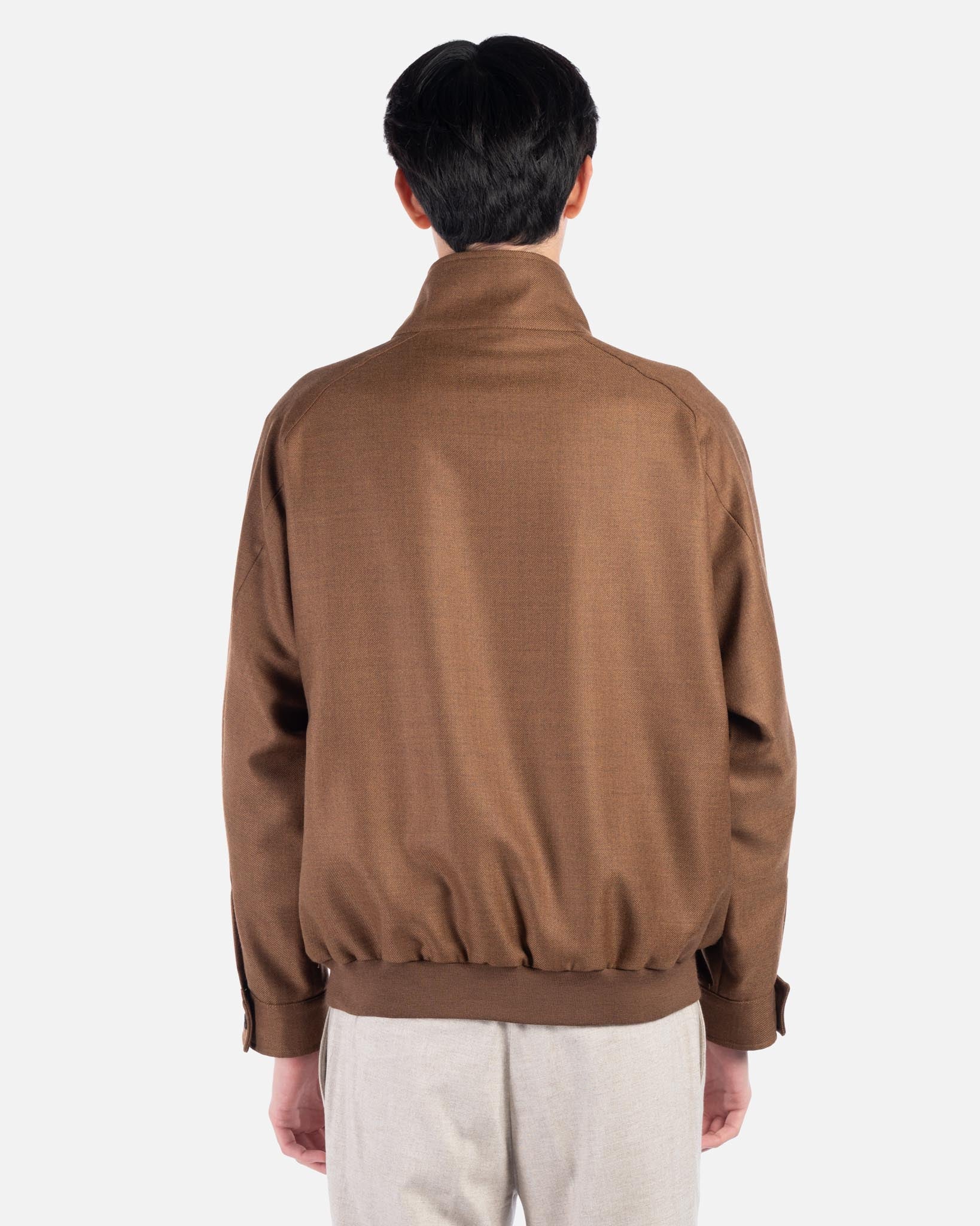 J.W.SAX MILANO Bomber in Lana Cuoio