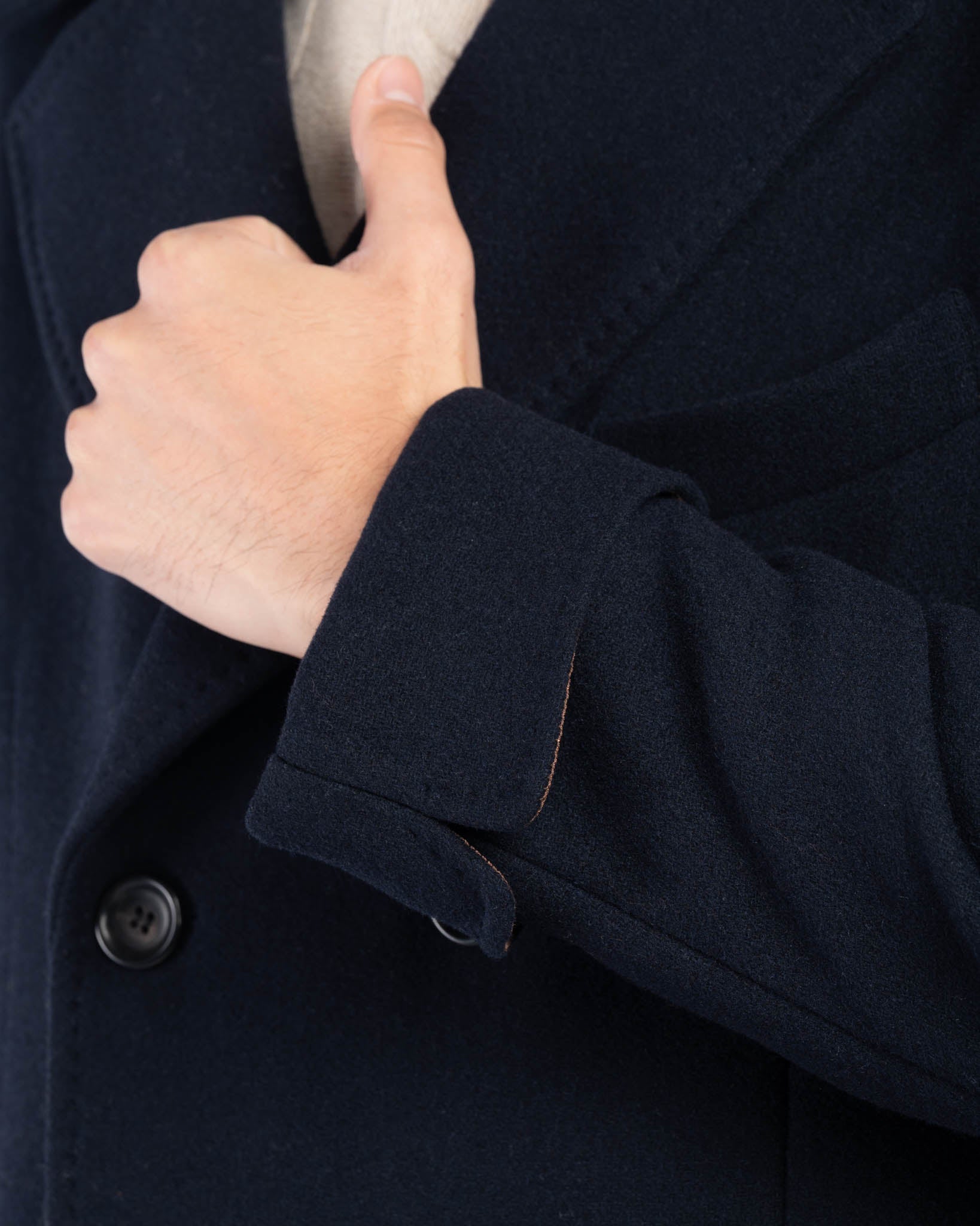 Cappotto Doppiopetto Blu