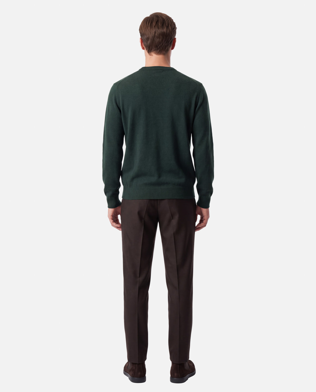 J.W.SAX MILANO Maglione in Lana Merino Extrafine e Cashmere - Finezza 12
