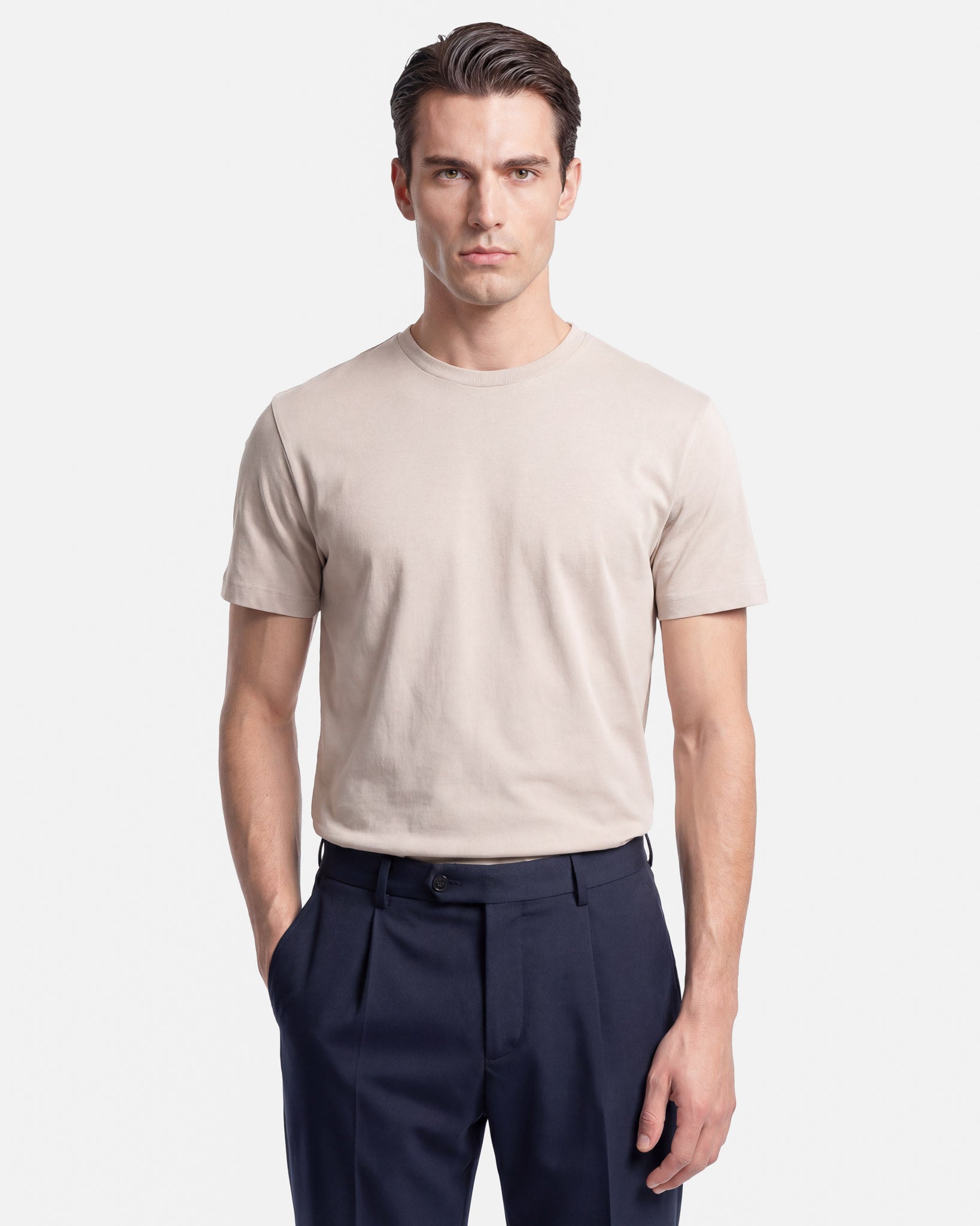 Pure Cotton Crew Neck T-Shirt