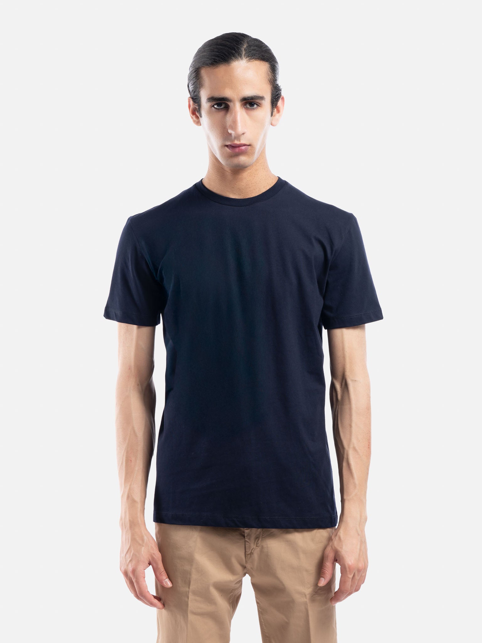 T-shirt Girocollo in Puro Cotone