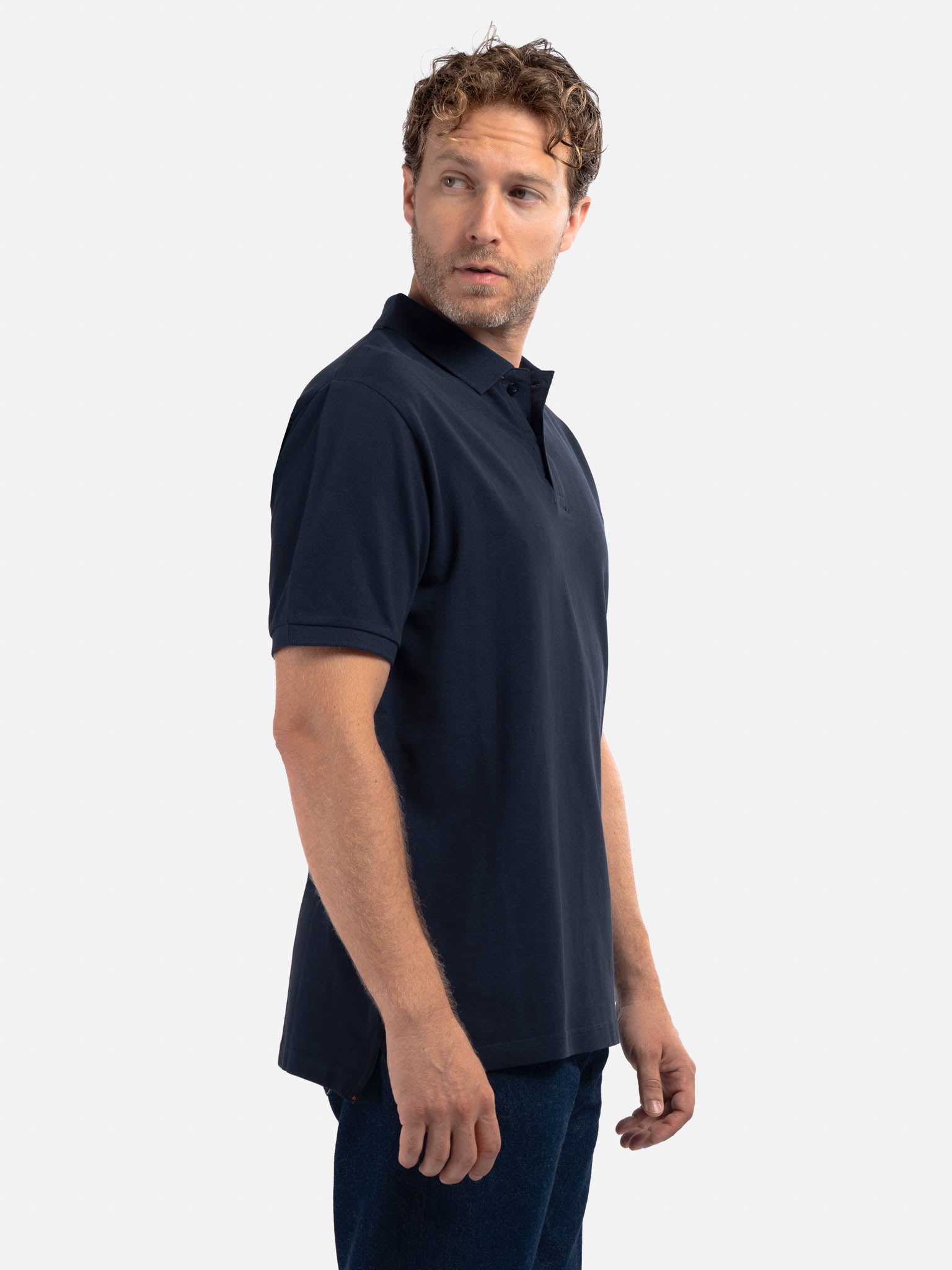 J.W.SAX MILANO Polo in Piquet Blu