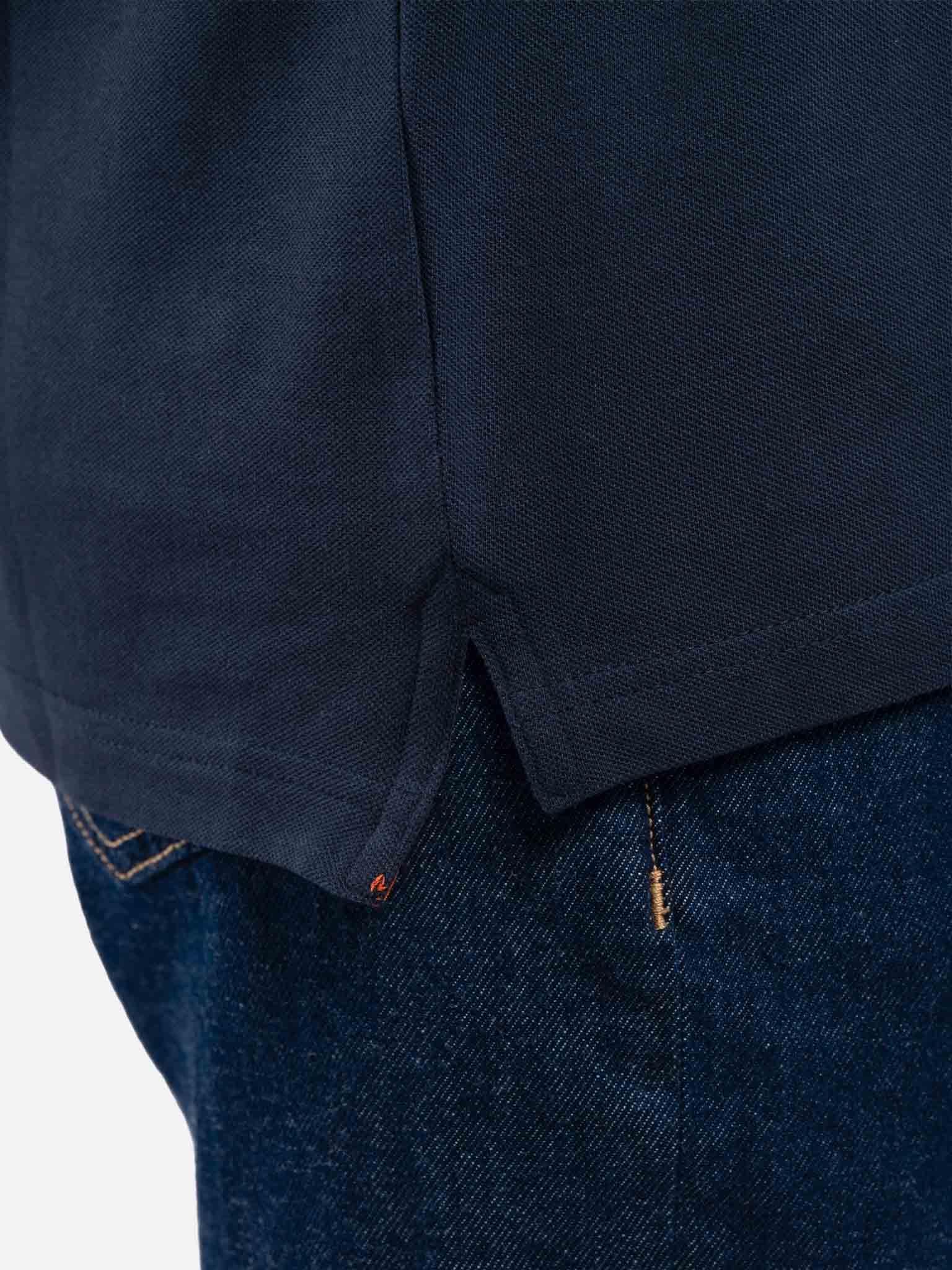 J.W.SAX MILANO Polo in Piquet Blu