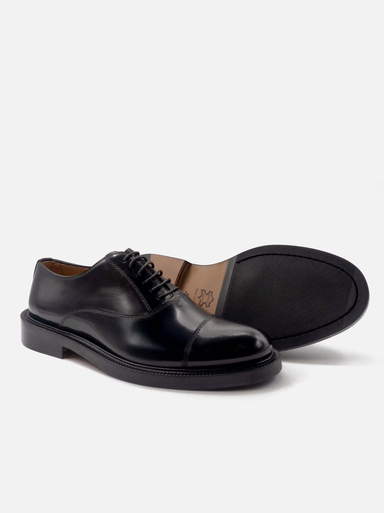 J.W.SAX MILANO Oxford Nere Con Suola Mista