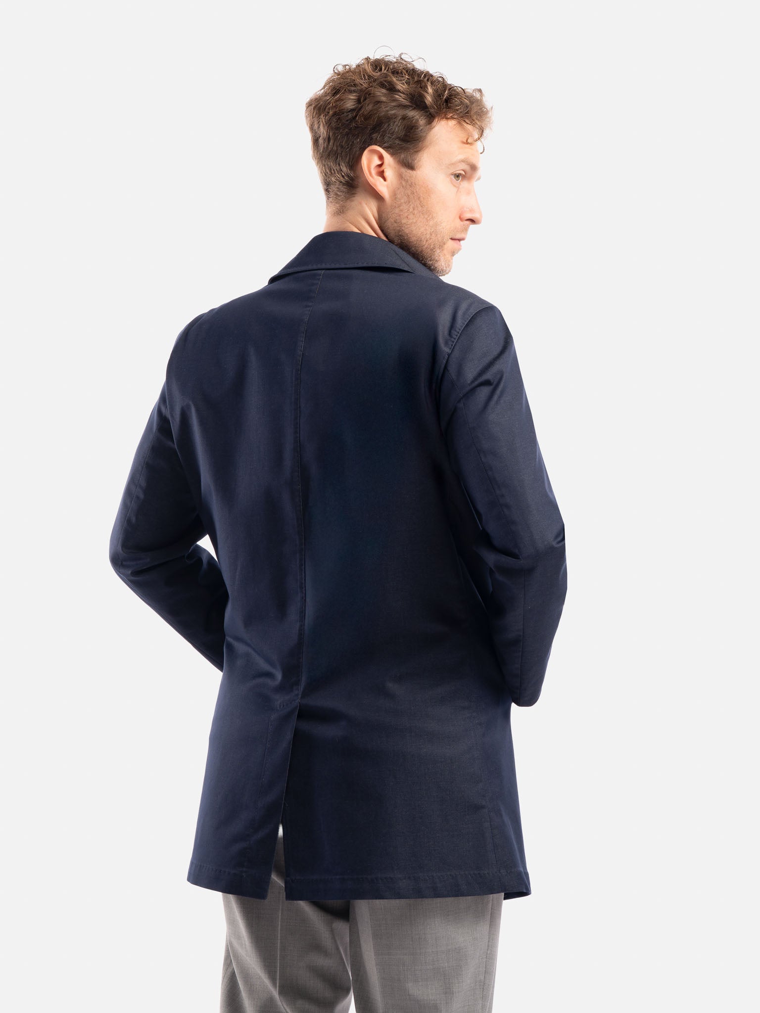 J.W.SAX MILANO Trench in Cotone Tecnico Elasticizzato