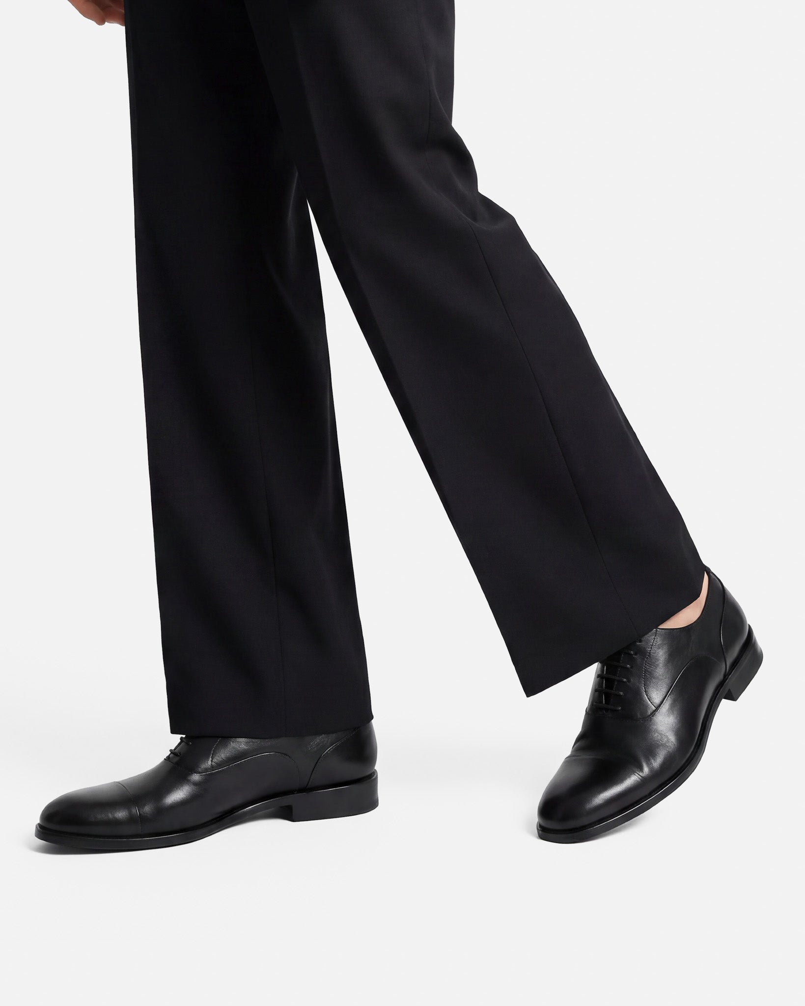 J.W.SAX MILANO Oxford in Pelle di Bufalo Nera Sfoderata