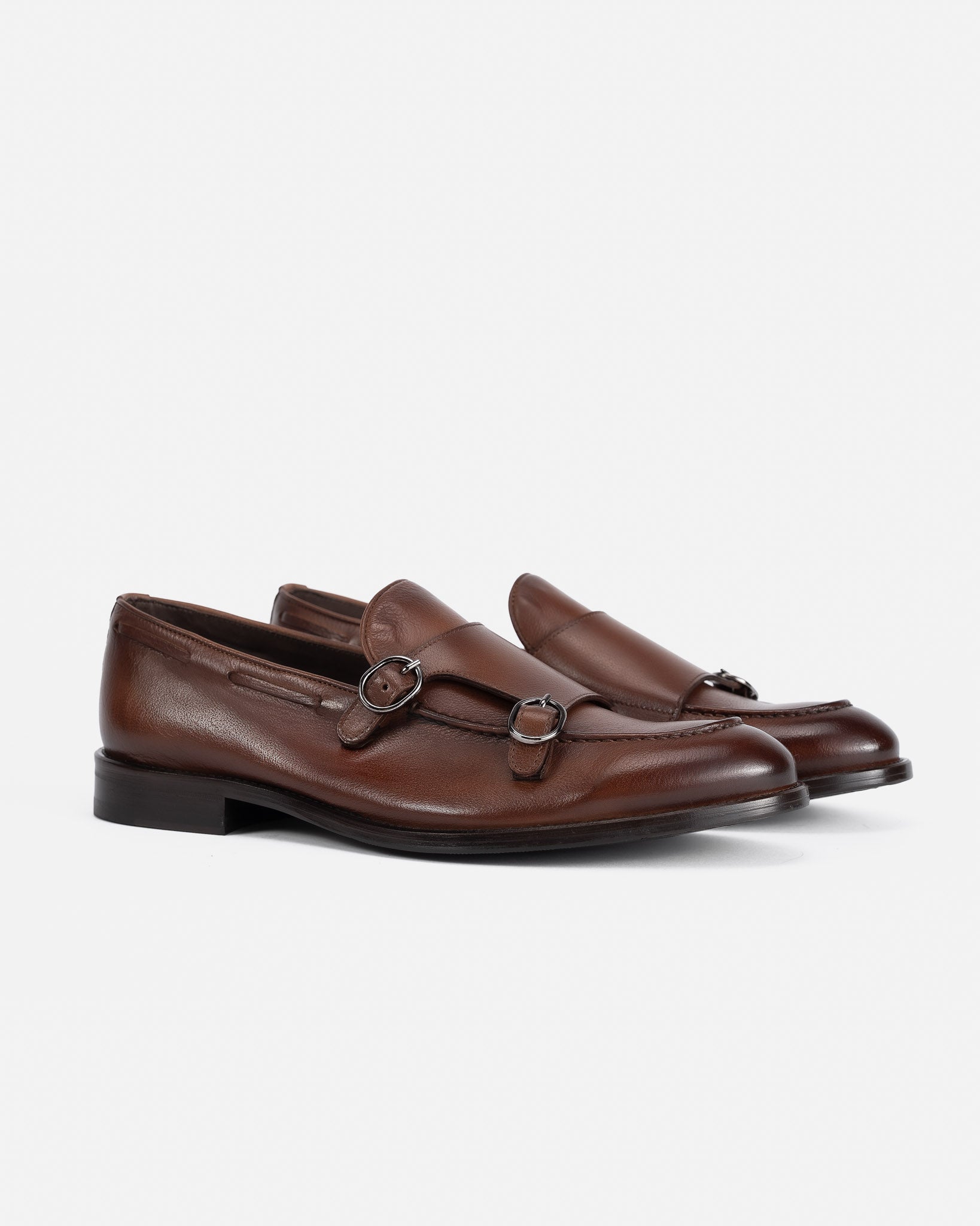 J.W.SAX MILANO Mocassini Doppia Fibbia Cuoio