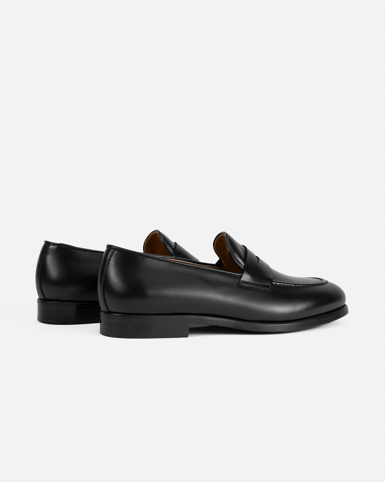 J.W.SAX MILANO Mocassini Penny in Pelle di Vitello Nera
