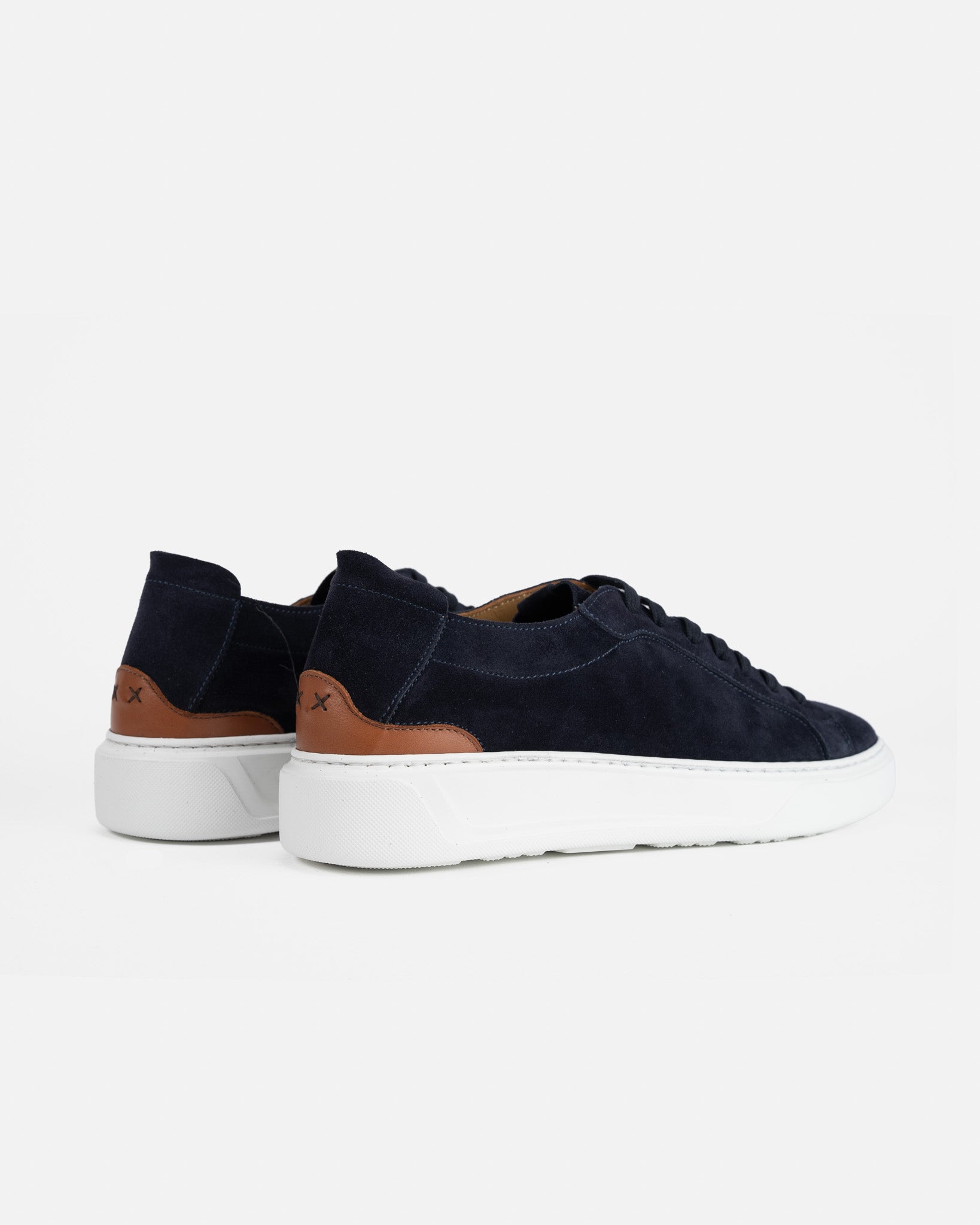 J.W.SAX MILANO Sneaker in Camoscio Sfoderato Blu
