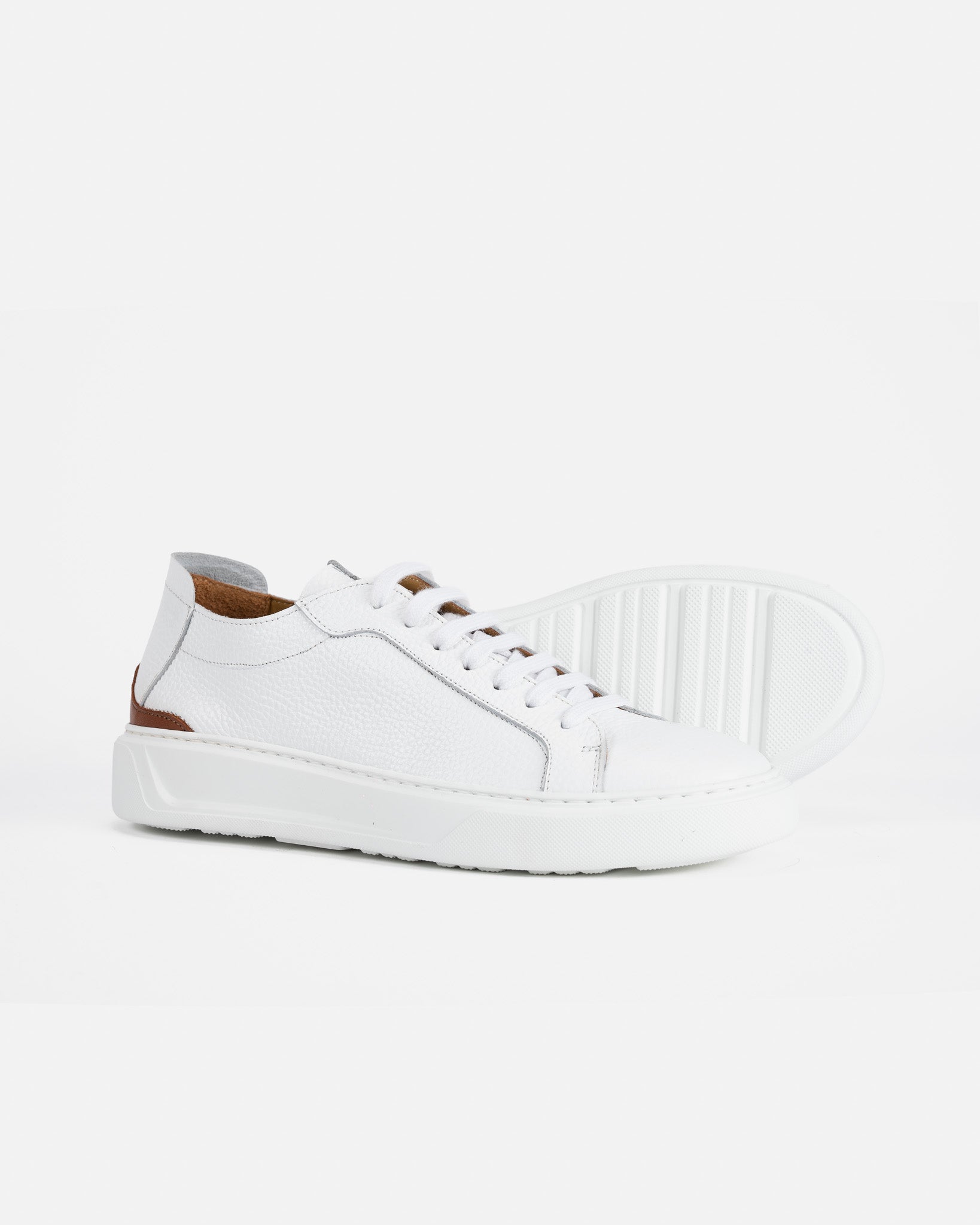 J.W.SAX MILANO Sneaker in Cervo Sfoderato Bianco