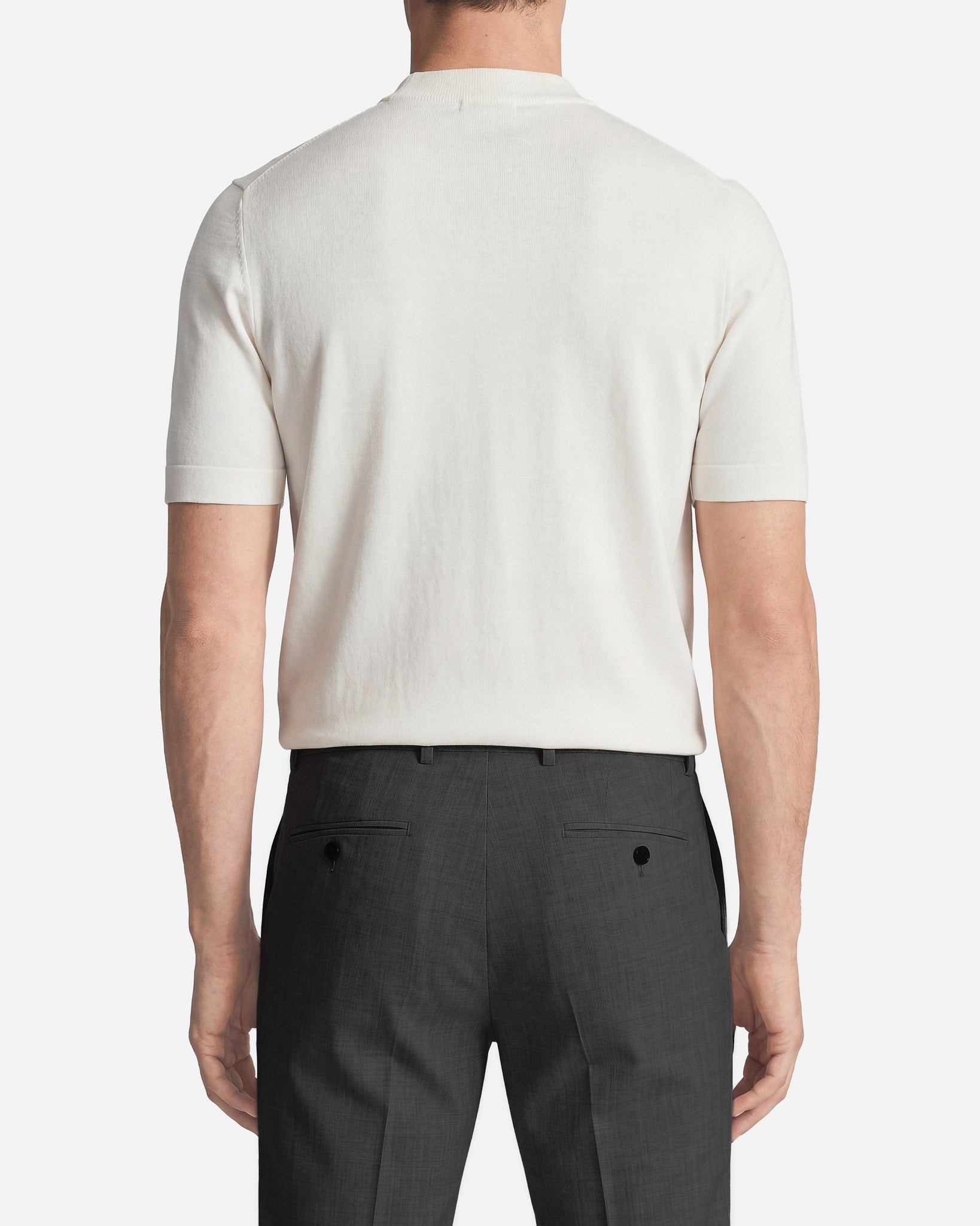Pantaloni Slim Fit in Lana Grigio Antracite Super 100's Zignone