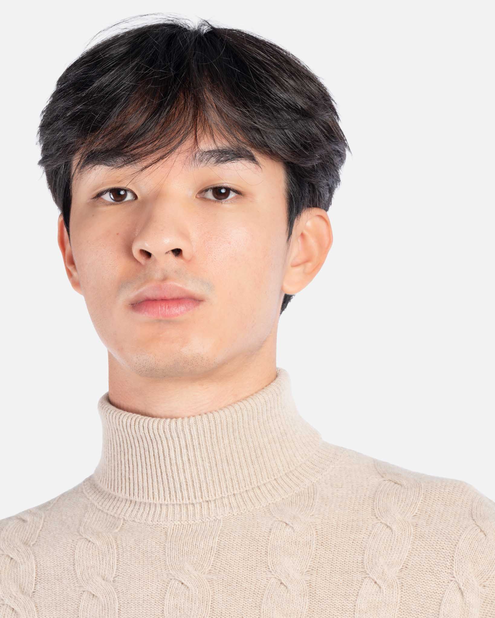 J.W.SAX MILANO Dolcevita a Trecce in Lana Sabbia