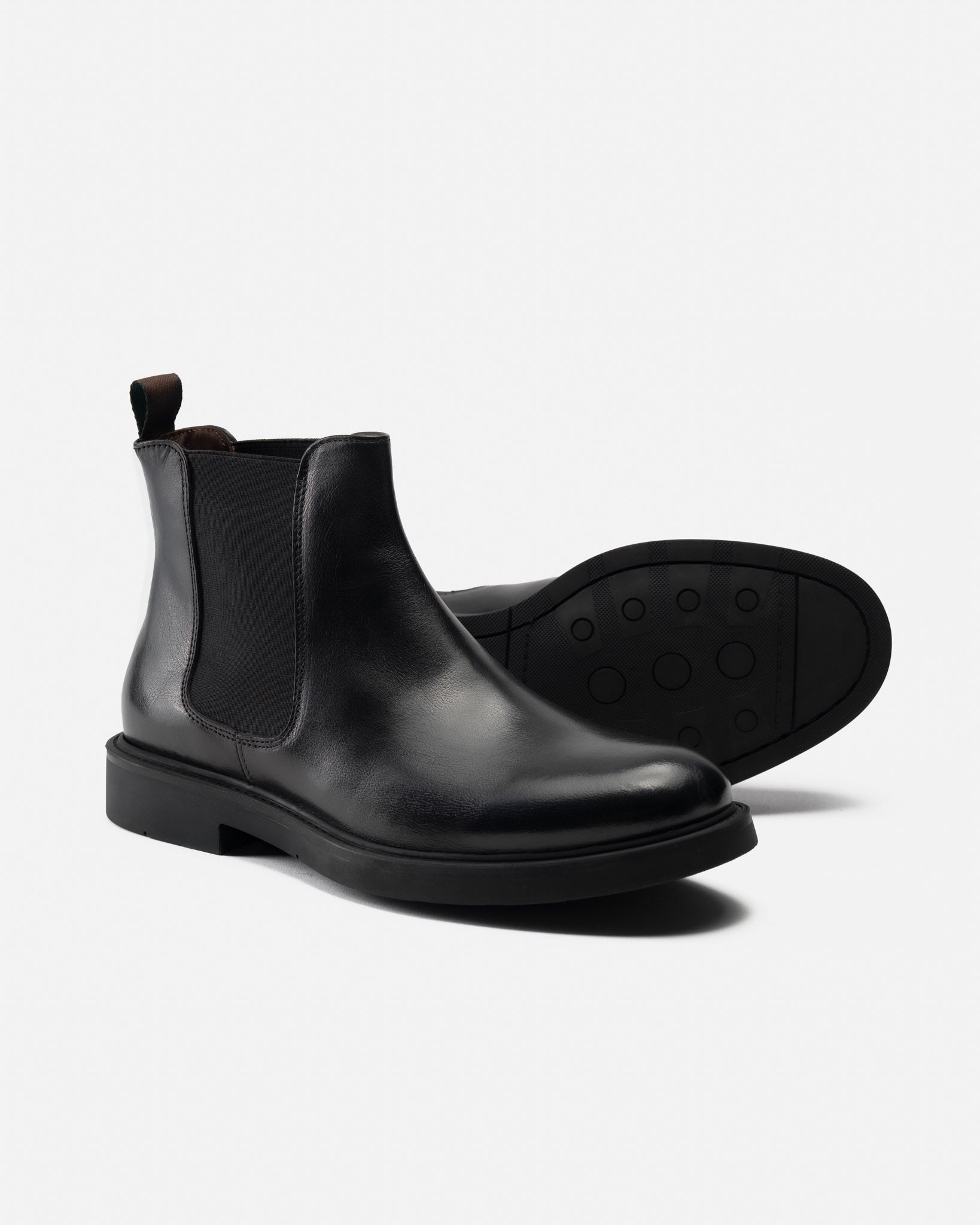 J.W.SAX MILANO Stivaletto Chelsea in Pelle di Bufalo Nera