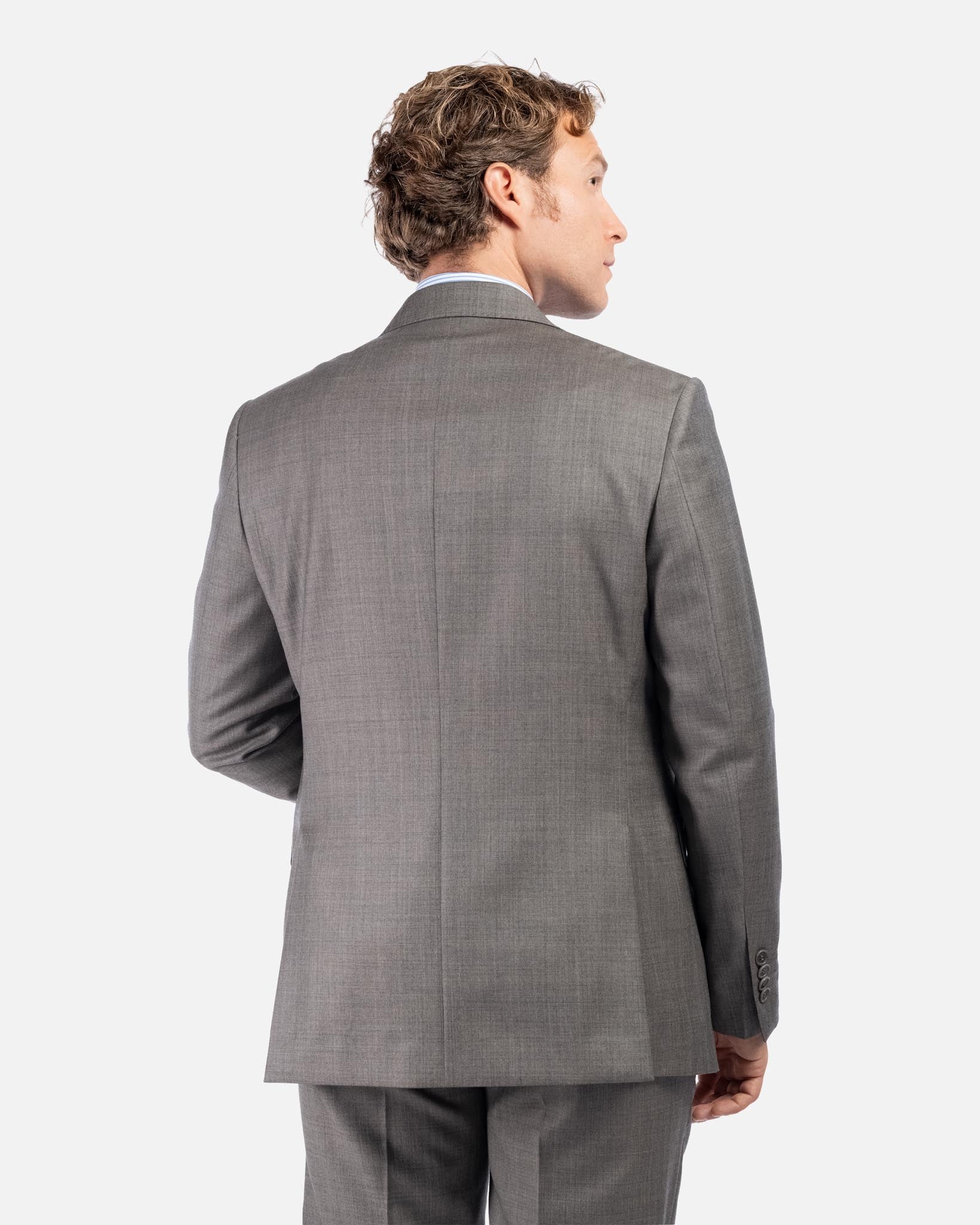 J.W.SAX MILANO Abito in Grisaglia Perennial Vitale Barberis Canonico All Season