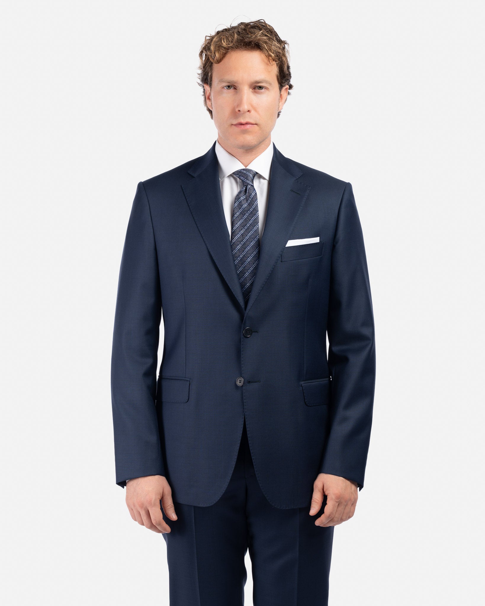 J.W.SAX MILANO Abito in Grisaglia Perennial Vitale Barberis Canonico All Season