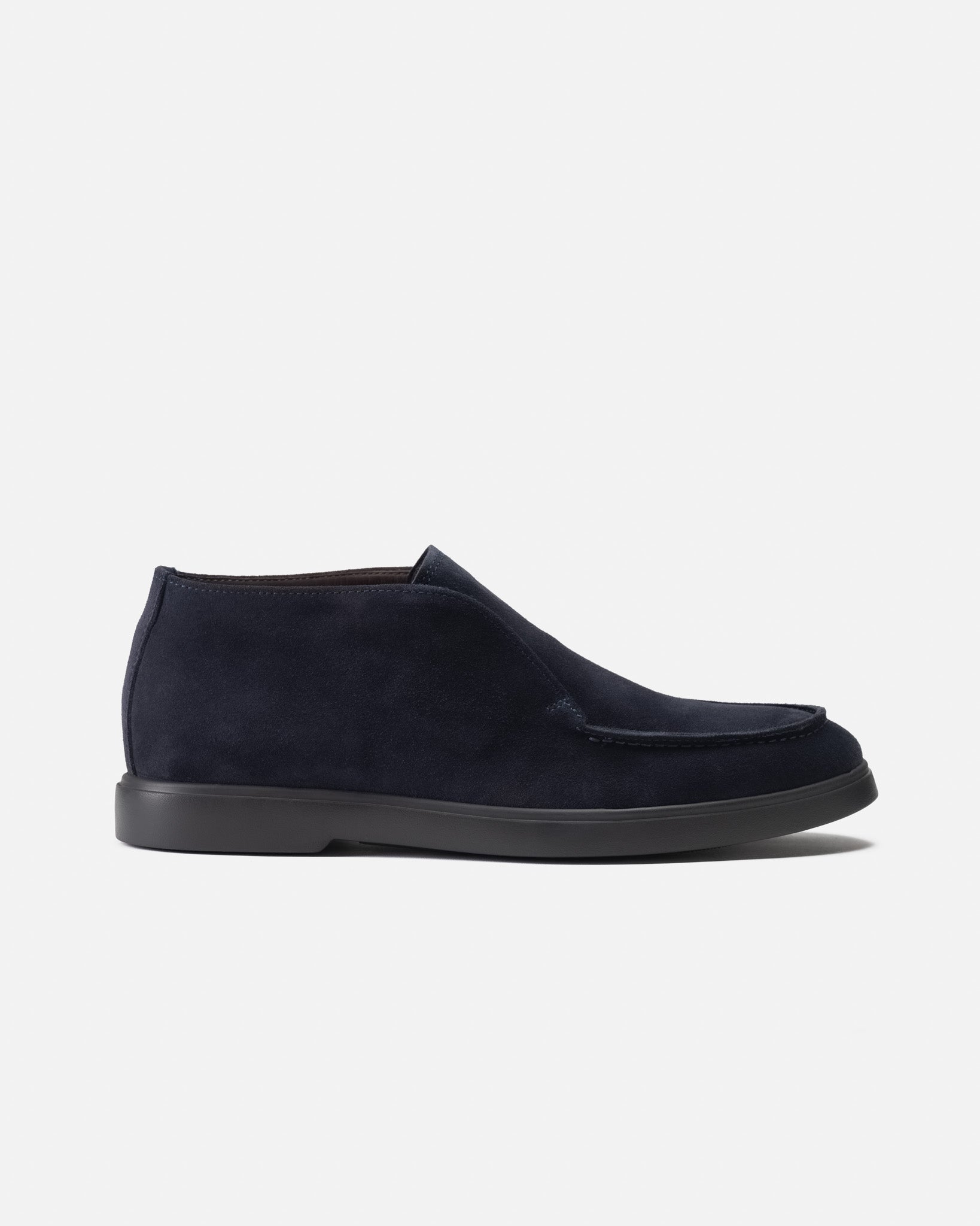 J.W.SAX MILANO Polacchini Slip On in Camoscio Blu