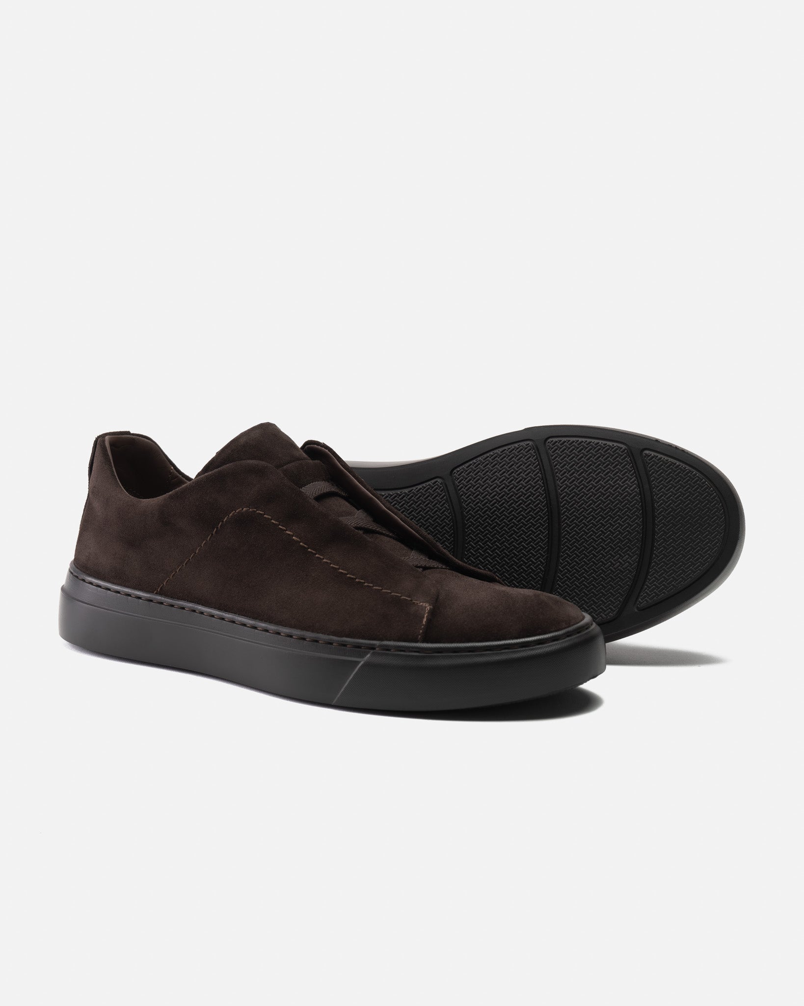 J.W.SAX MILANO Sneaker Slip On in Camoscio Testa di Moro