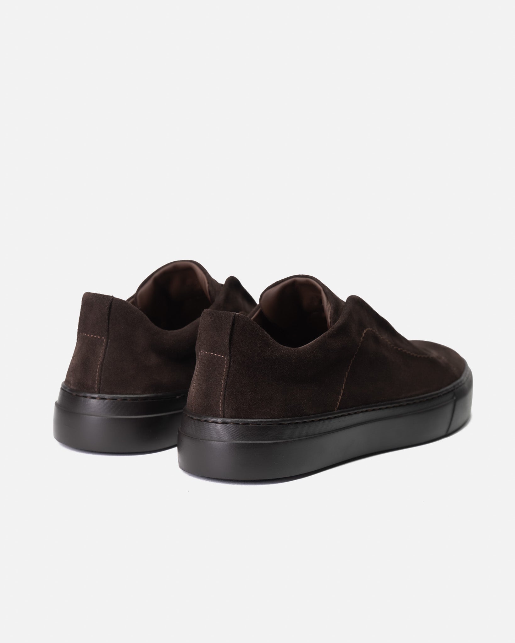 J.W.SAX MILANO Sneaker Slip On in Camoscio Testa di Moro
