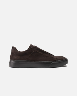 Sneaker Slip On in Camoscio Testa di Moro