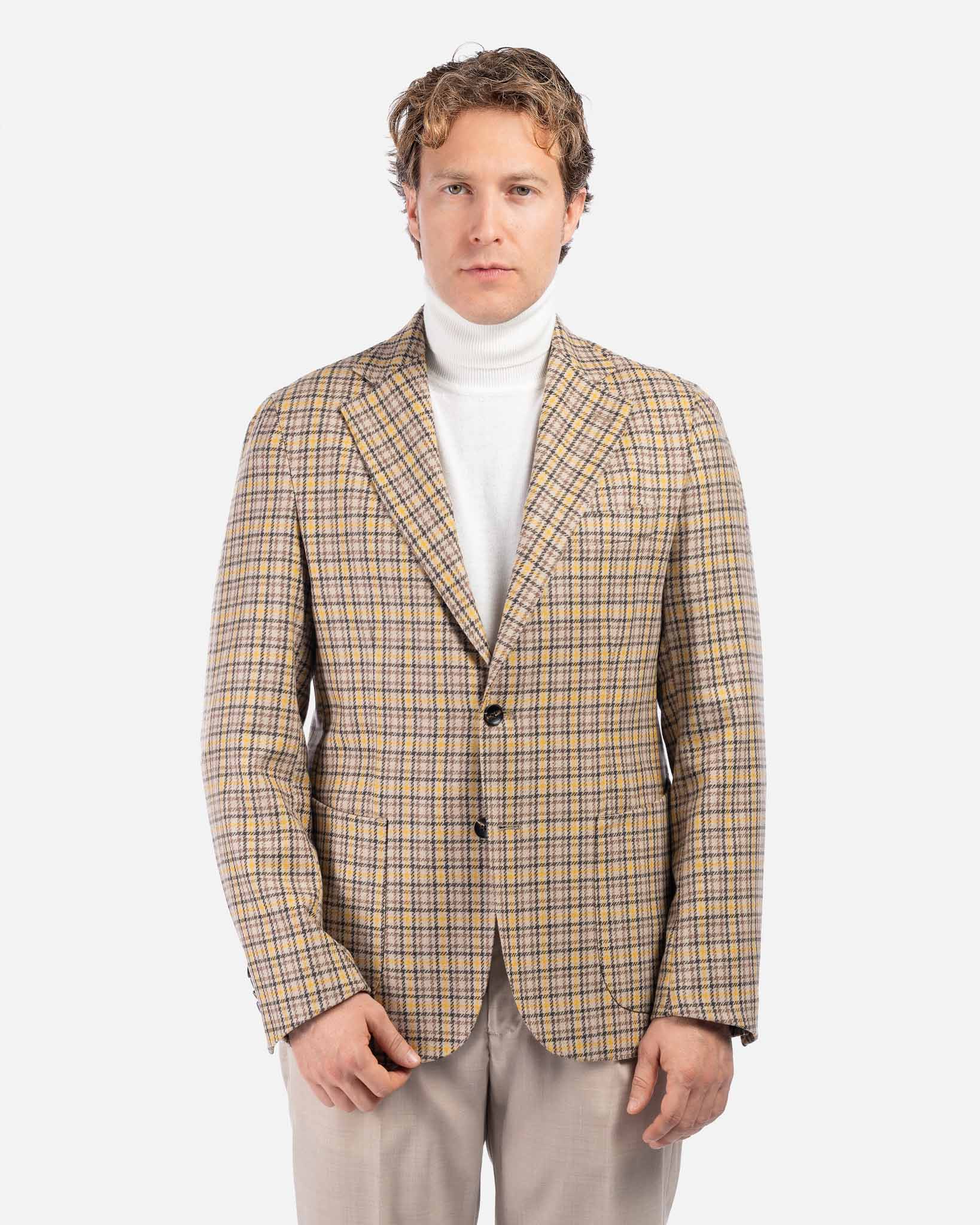 J.W.SAX MILANO Giacca Sartoriale a Quadri