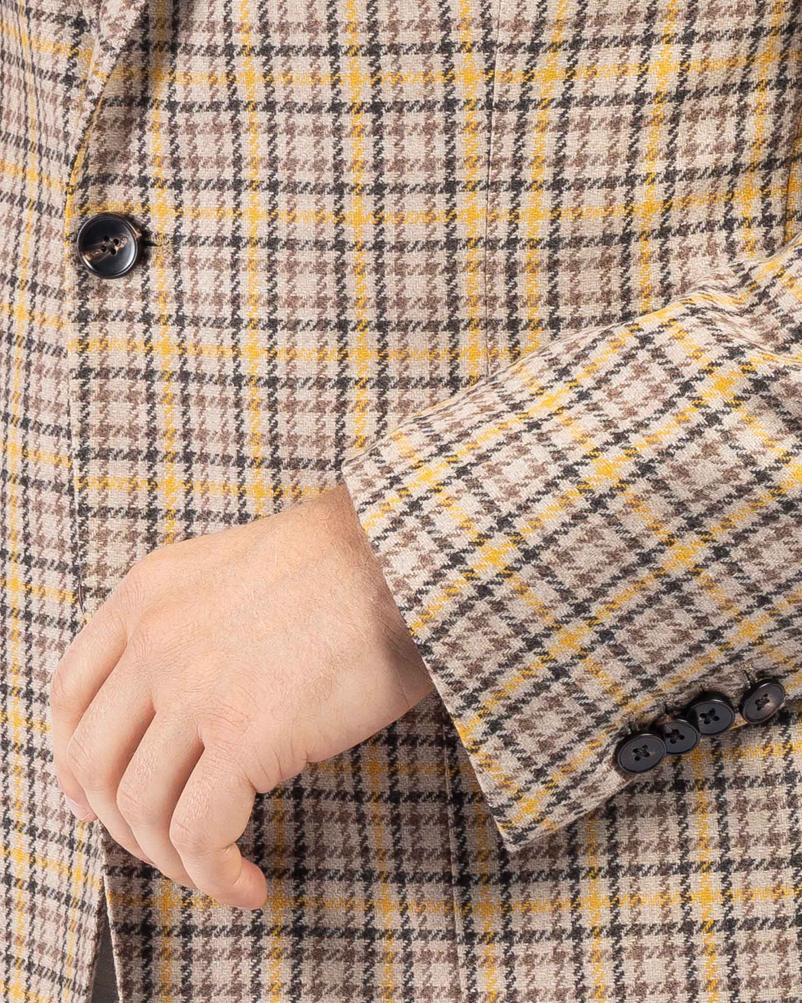 J.W.SAX MILANO Giacca Sartoriale a Quadri