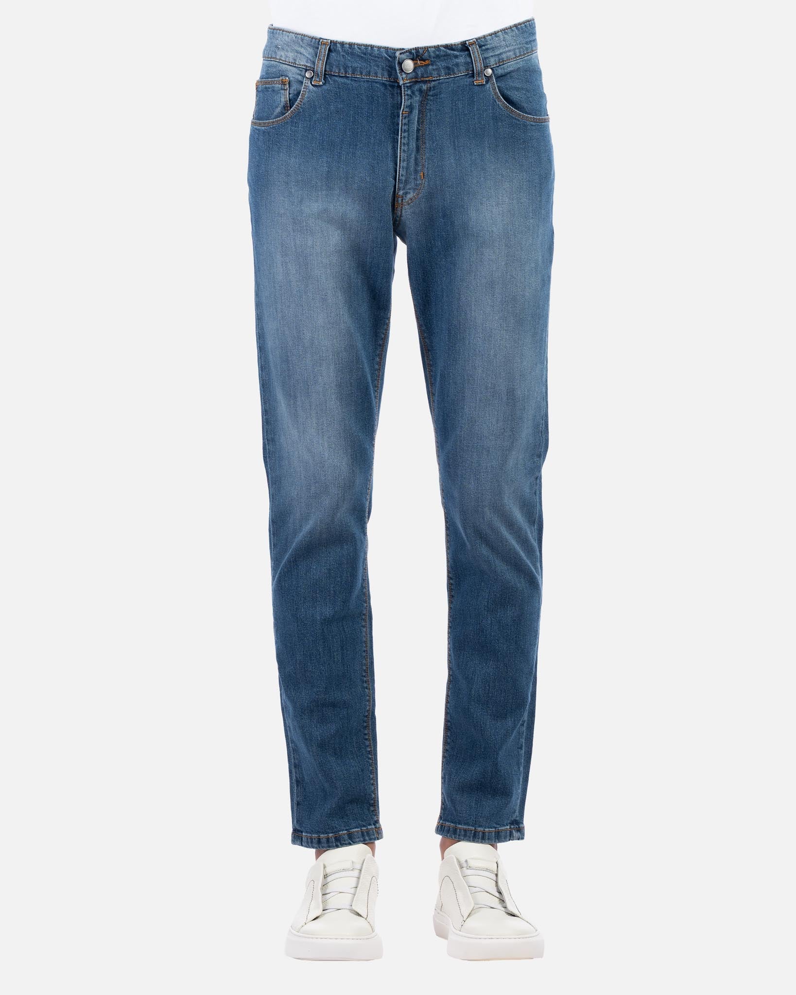 J.W.SAX MILANO Jeans Slim Fit Lavaggio Medio