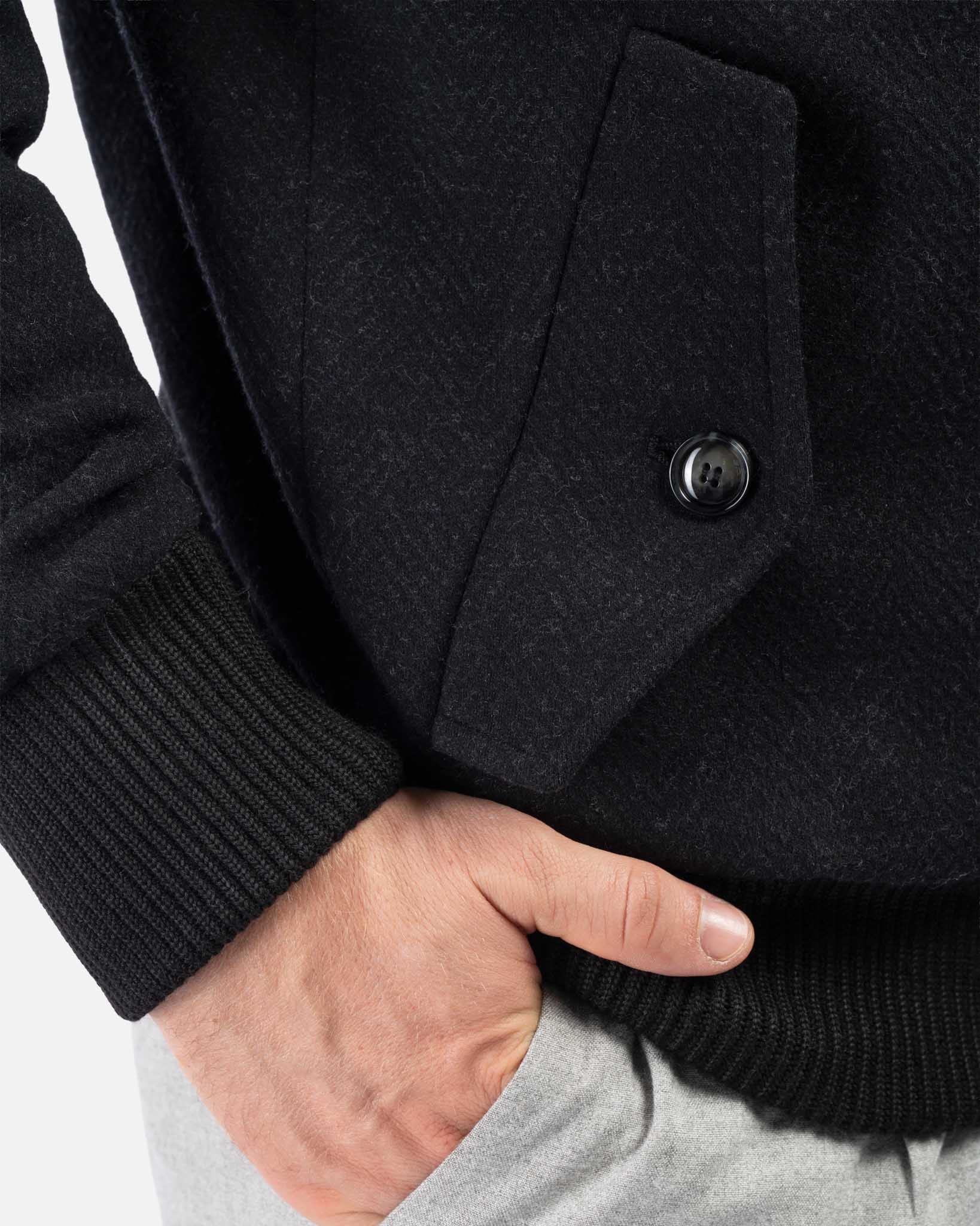 J.W.SAX MILANO Bomber in Lana Chevron