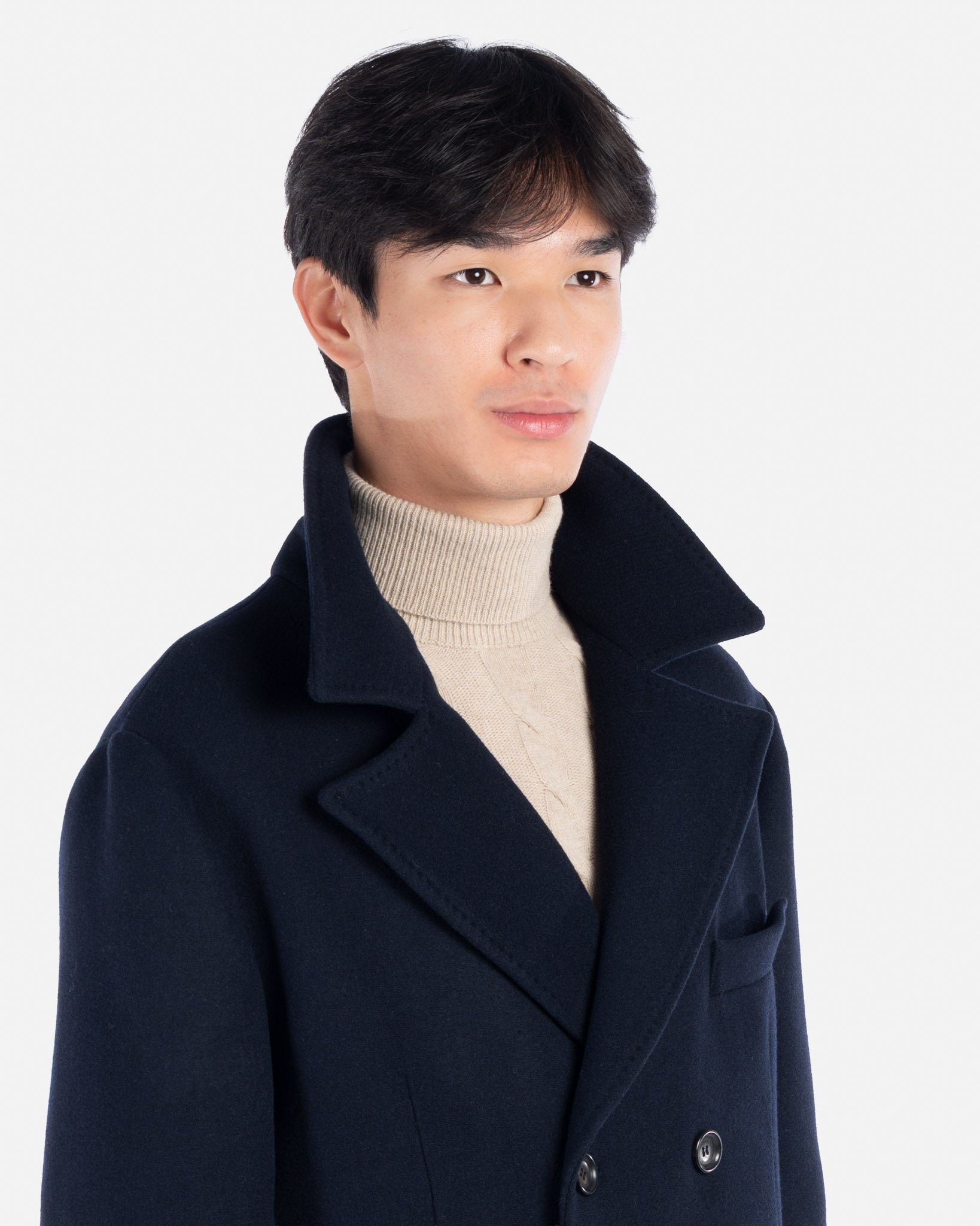 Cappotto Doppiopetto Blu