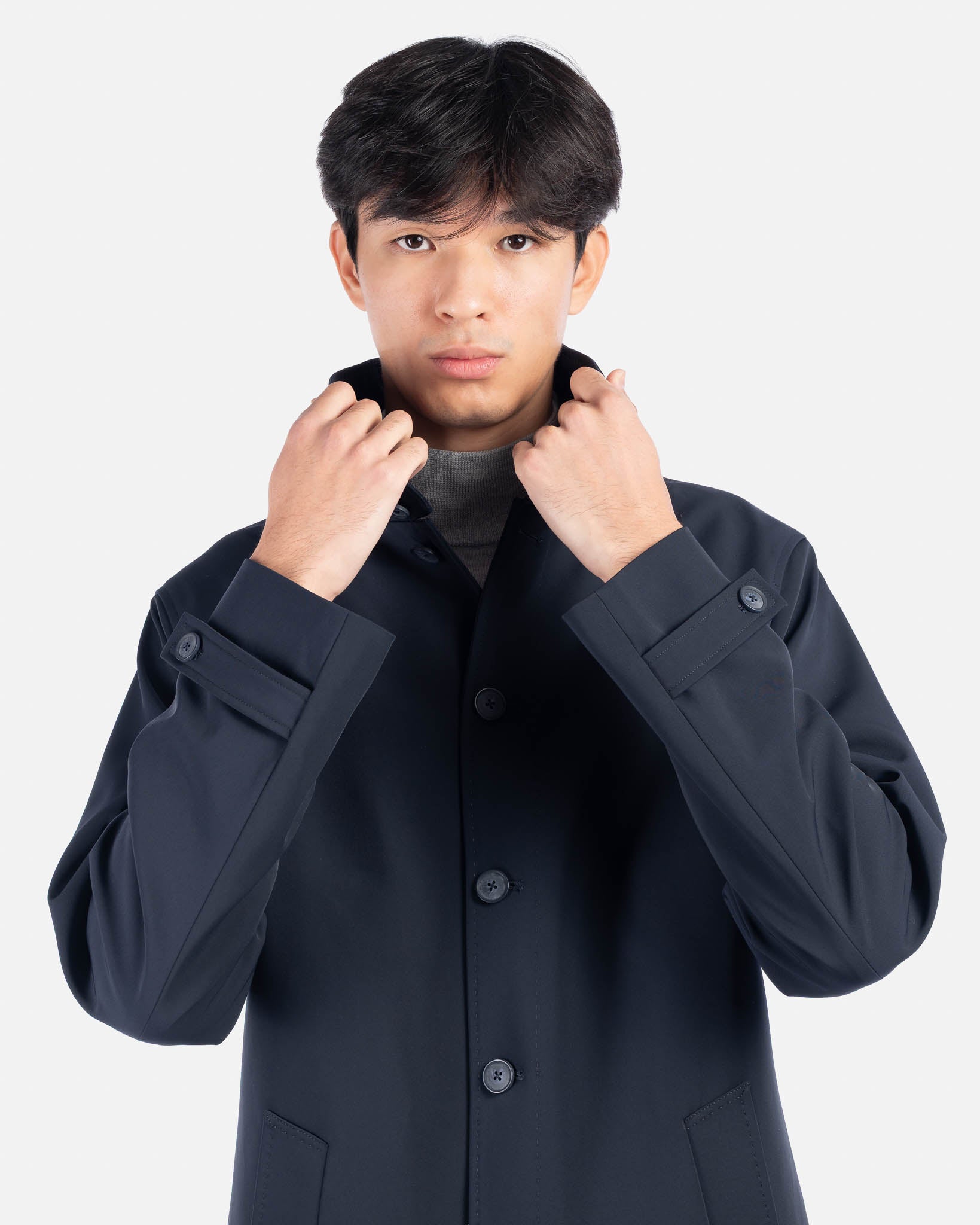 J.W.SAX MILANO Soprabito in Tessuto Tecnico Stretch