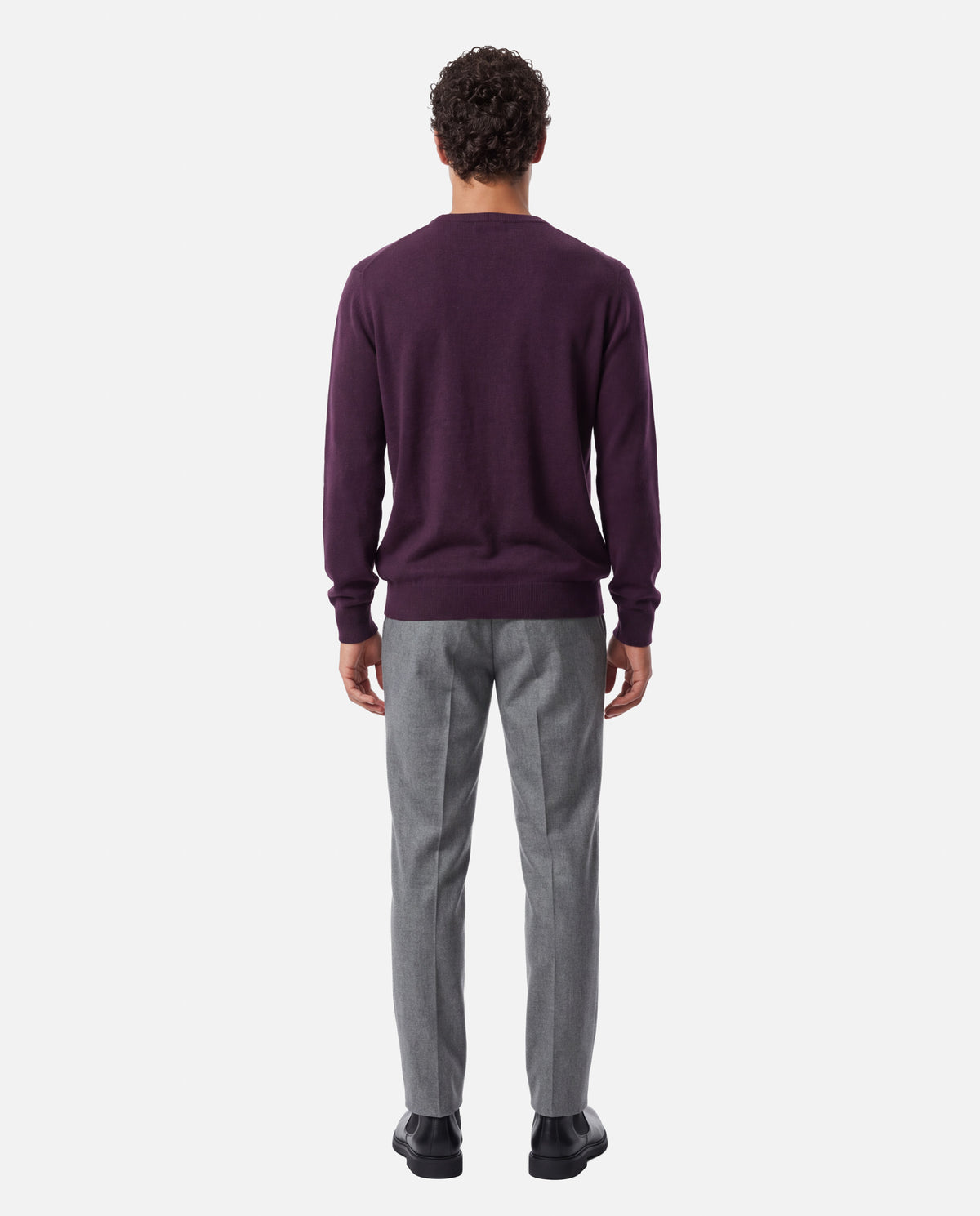 J.W.SAX MILANO Maglione in Lana Merino Extrafine e Cashmere - Finezza 12