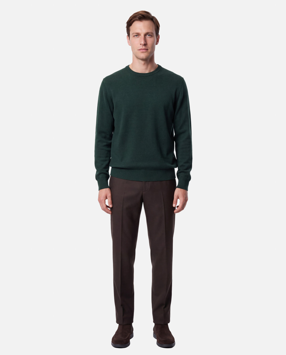 J.W.SAX MILANO Maglione in Lana Merino Extrafine e Cashmere - Finezza 12