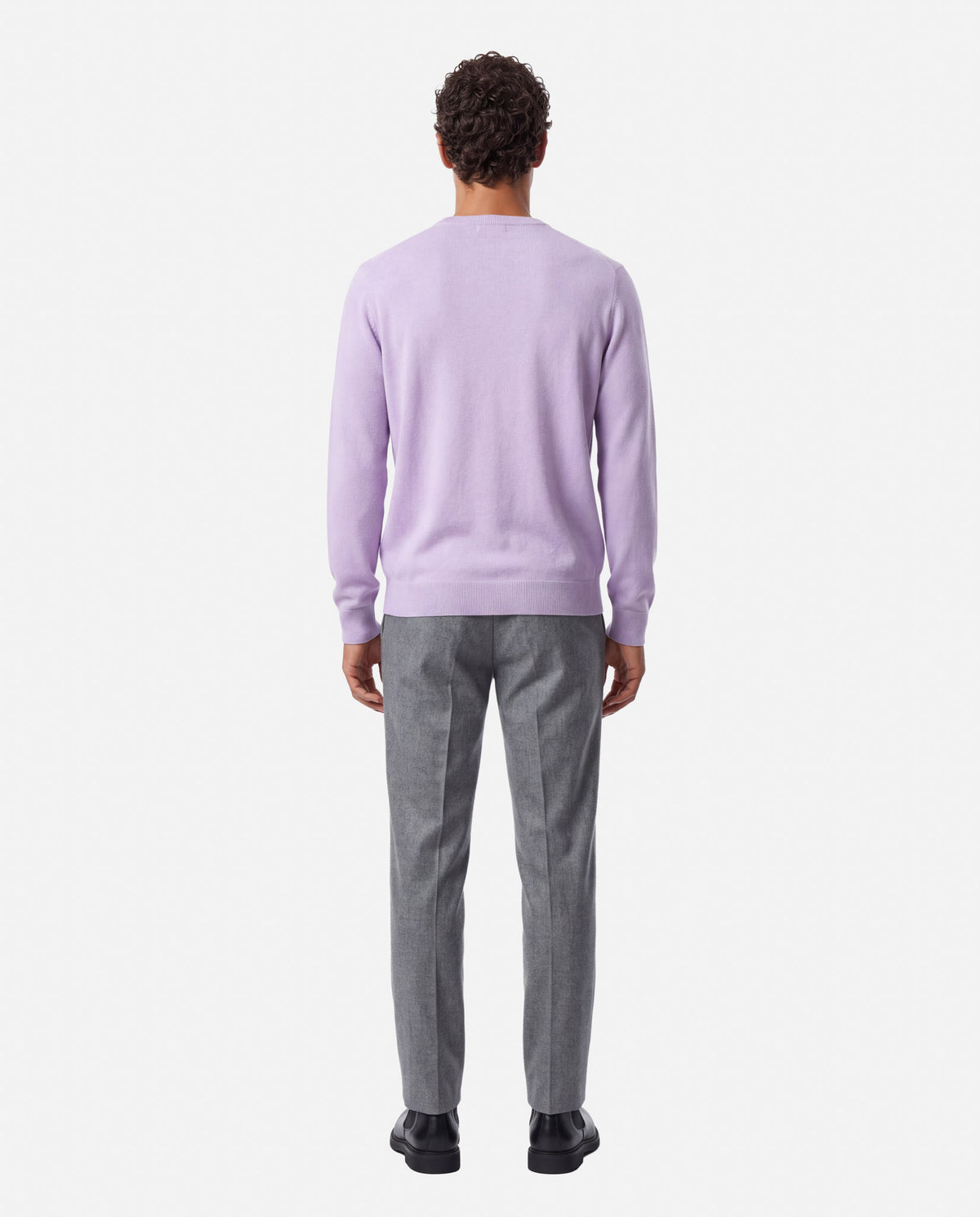 J.W.SAX MILANO Maglione in Lana Merino Extrafine e Cashmere - Finezza 12