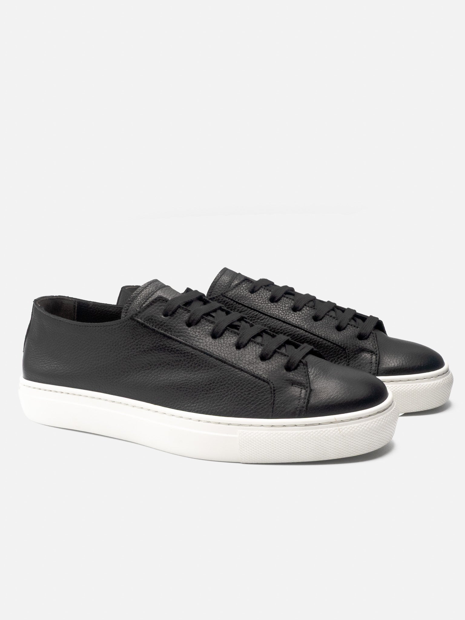 Sneaker Nera in Pelle di Cervo