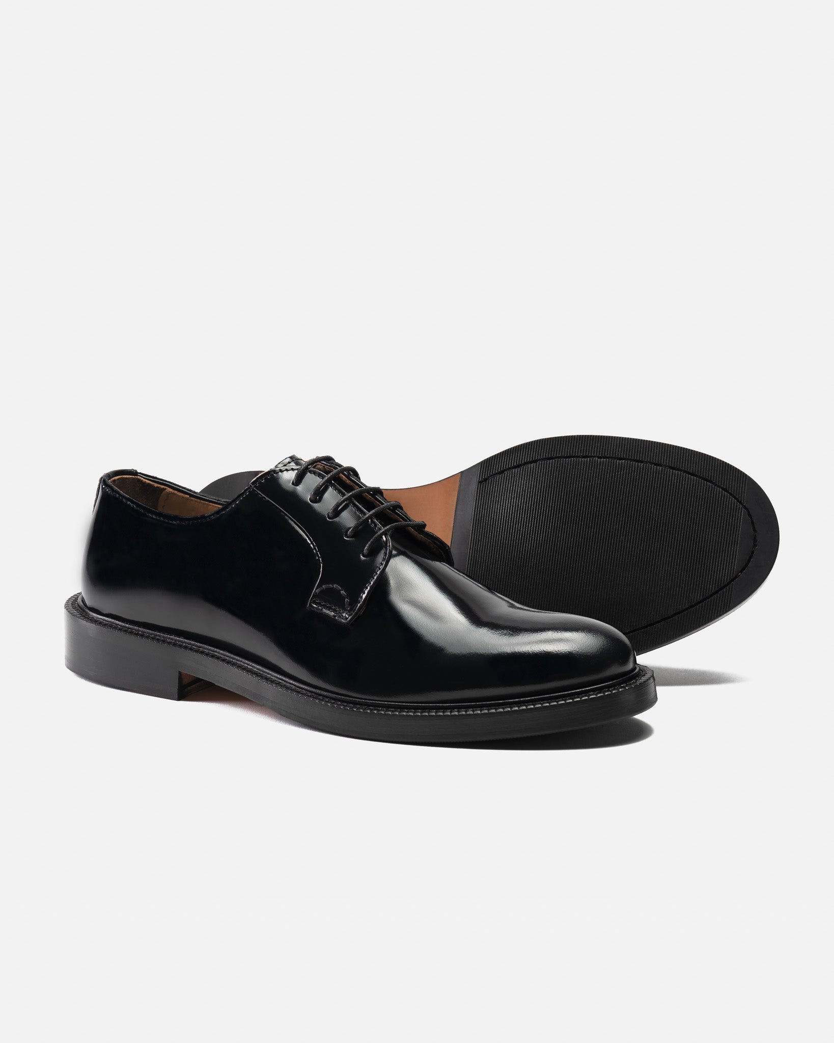 J.W.SAX MILANO Derby Nera con Suola Mista