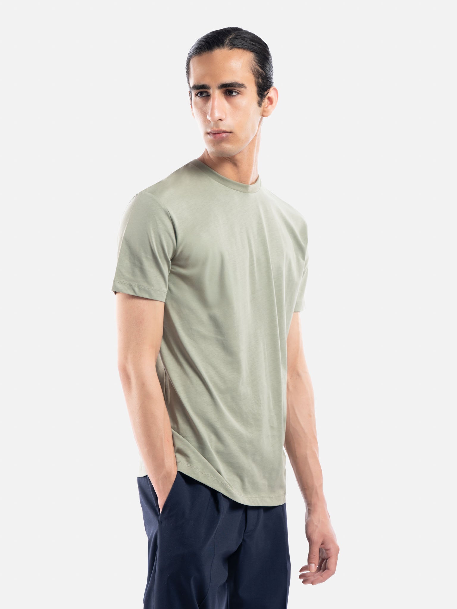 T-shirt Girocollo in Puro Cotone