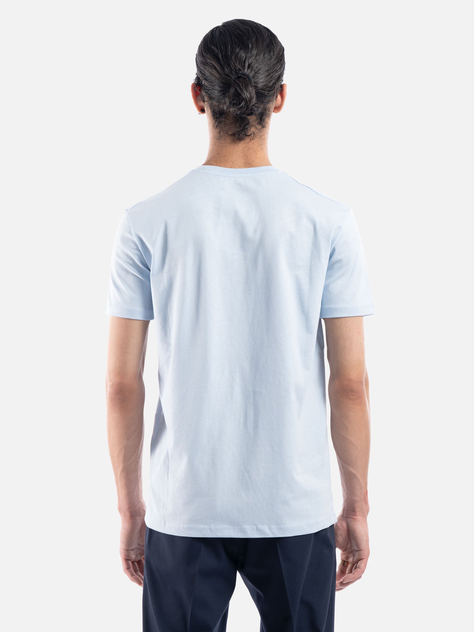 J.W.SAX MILANO T-shirt Girocollo in Puro Cotone