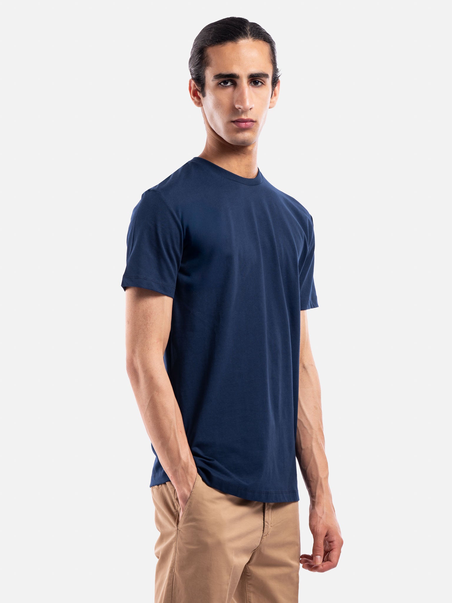 T-shirt Girocollo in Puro Cotone