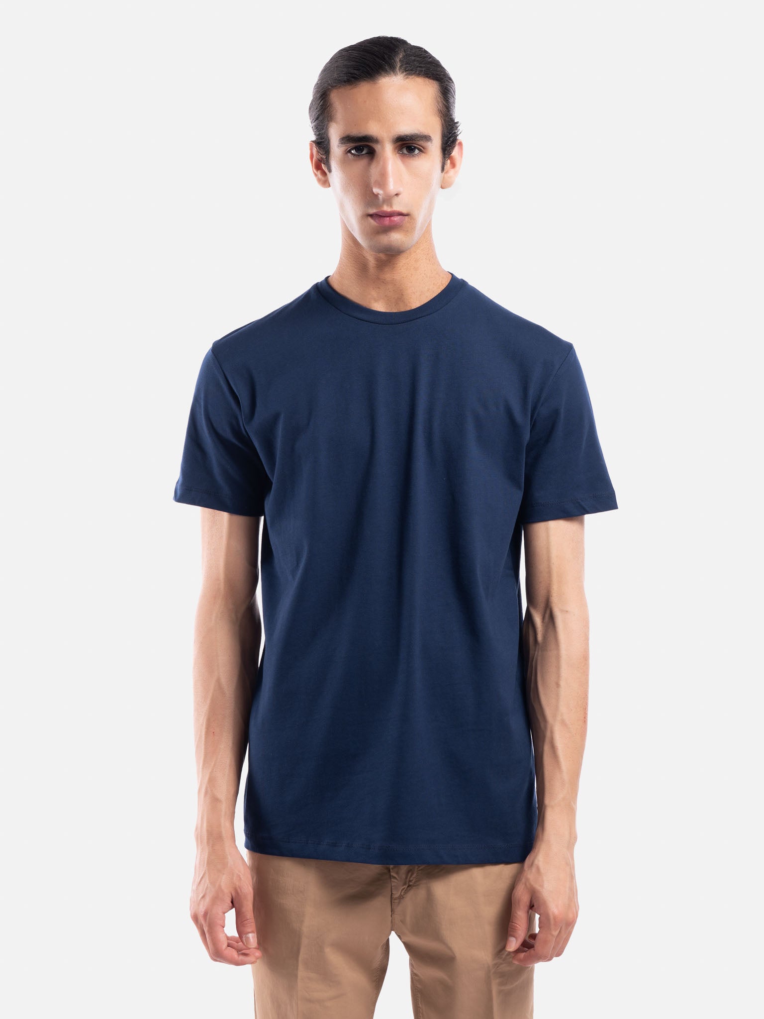 T-shirt Girocollo in Puro Cotone