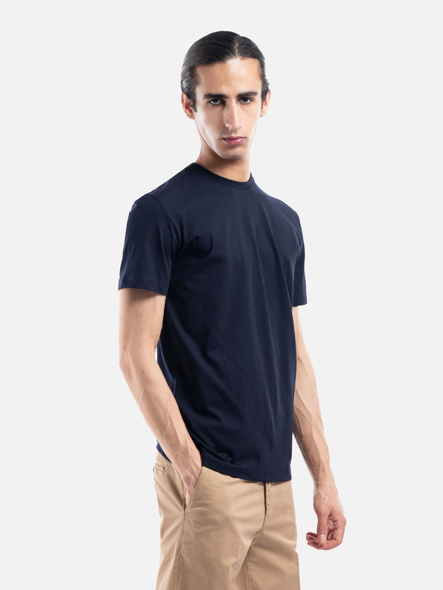 T-shirt Girocollo in Puro Cotone