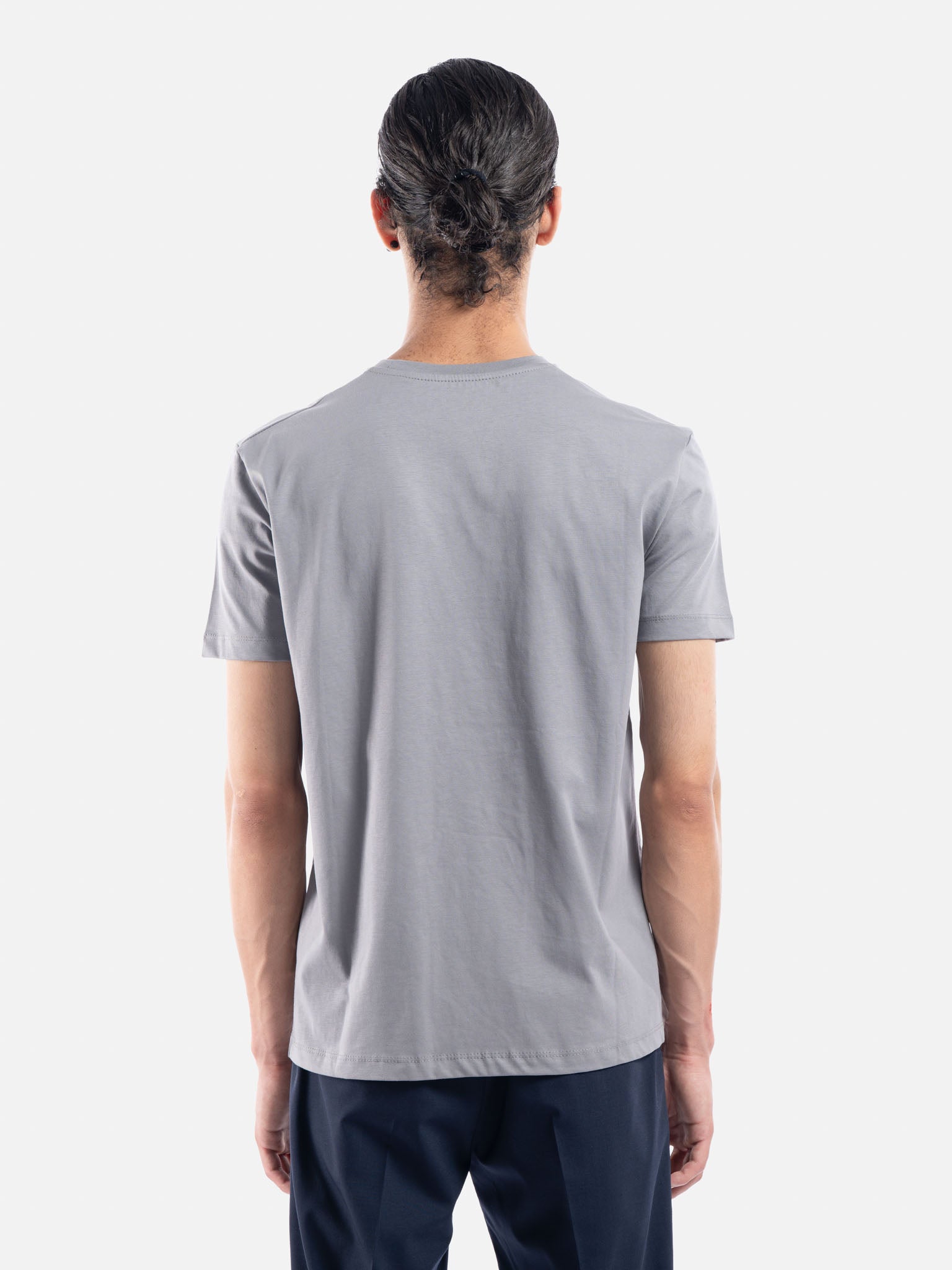 J.W.SAX MILANO T-shirt Girocollo in Puro Cotone