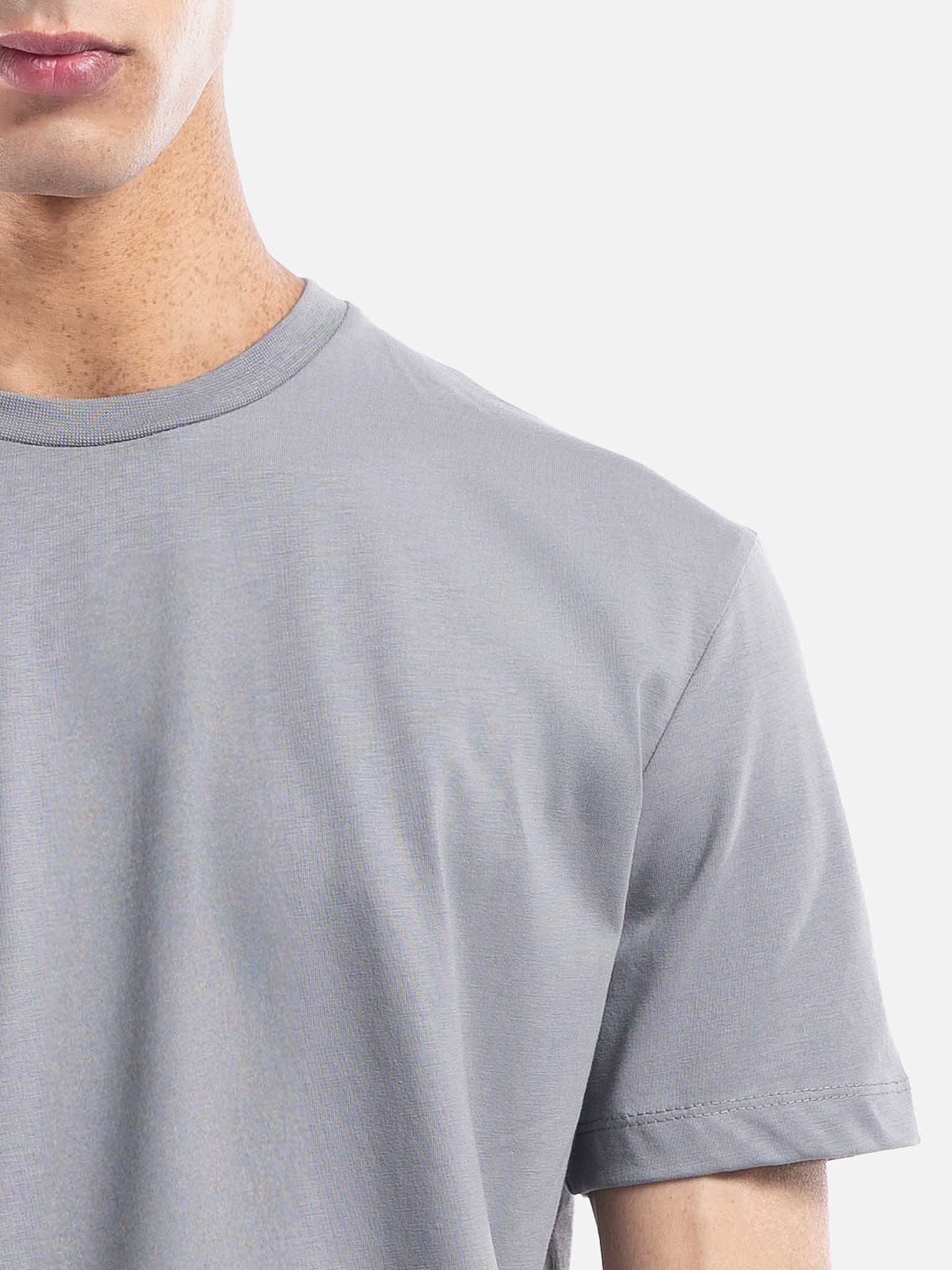 J.W.SAX MILANO T-shirt Girocollo in Puro Cotone